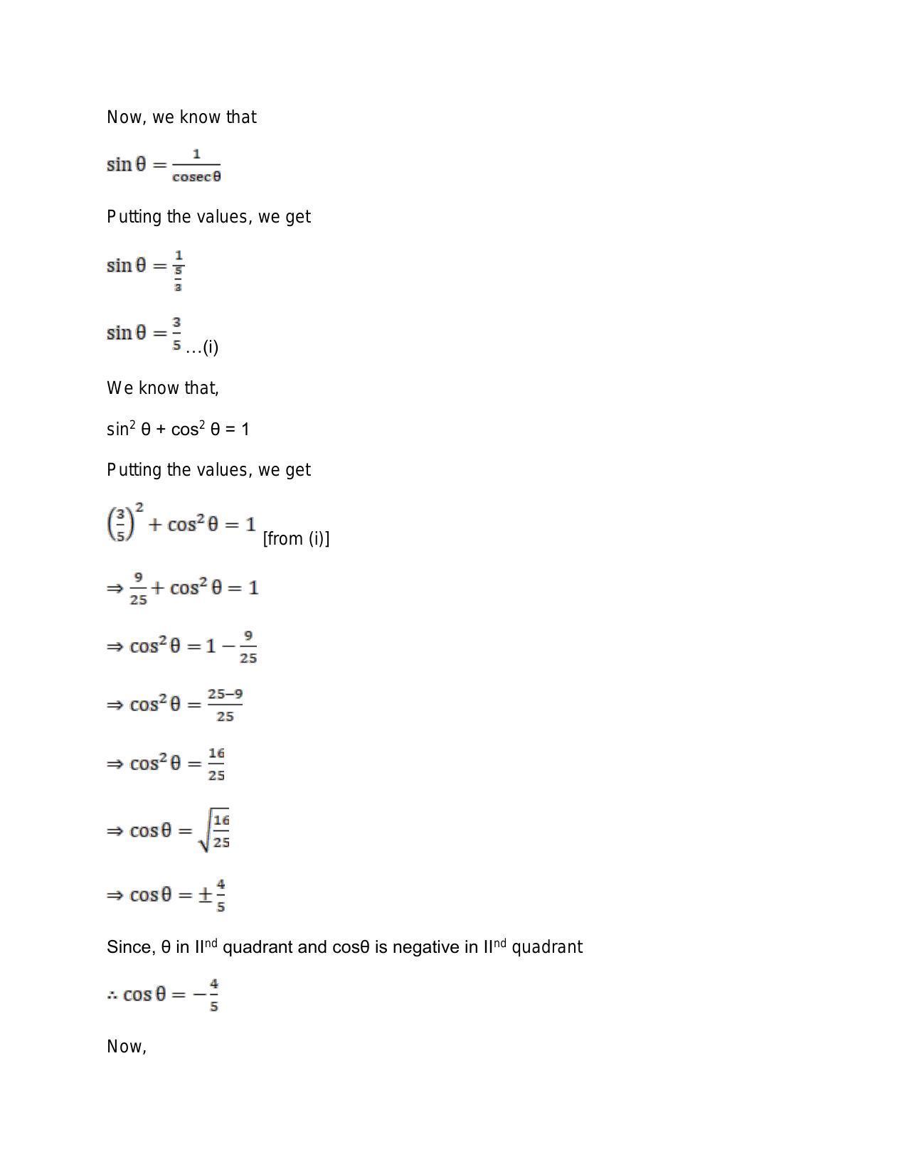 Chapter 15: Trigonometric or Circular Functions: RS Aggarwal Class 11 Solutions - Page 7