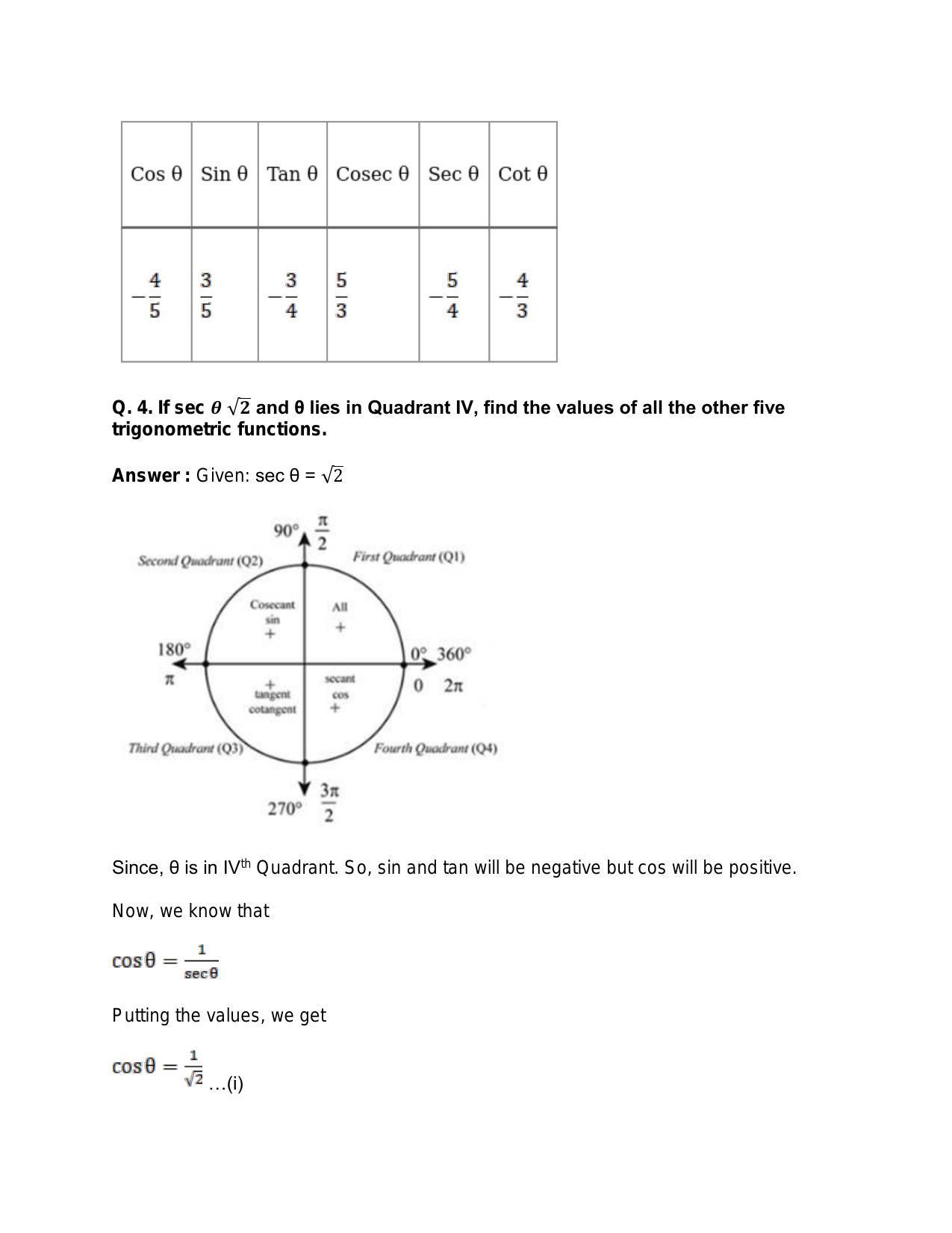 Chapter 15: Trigonometric or Circular Functions: RS Aggarwal Class 11 Solutions - Page 9