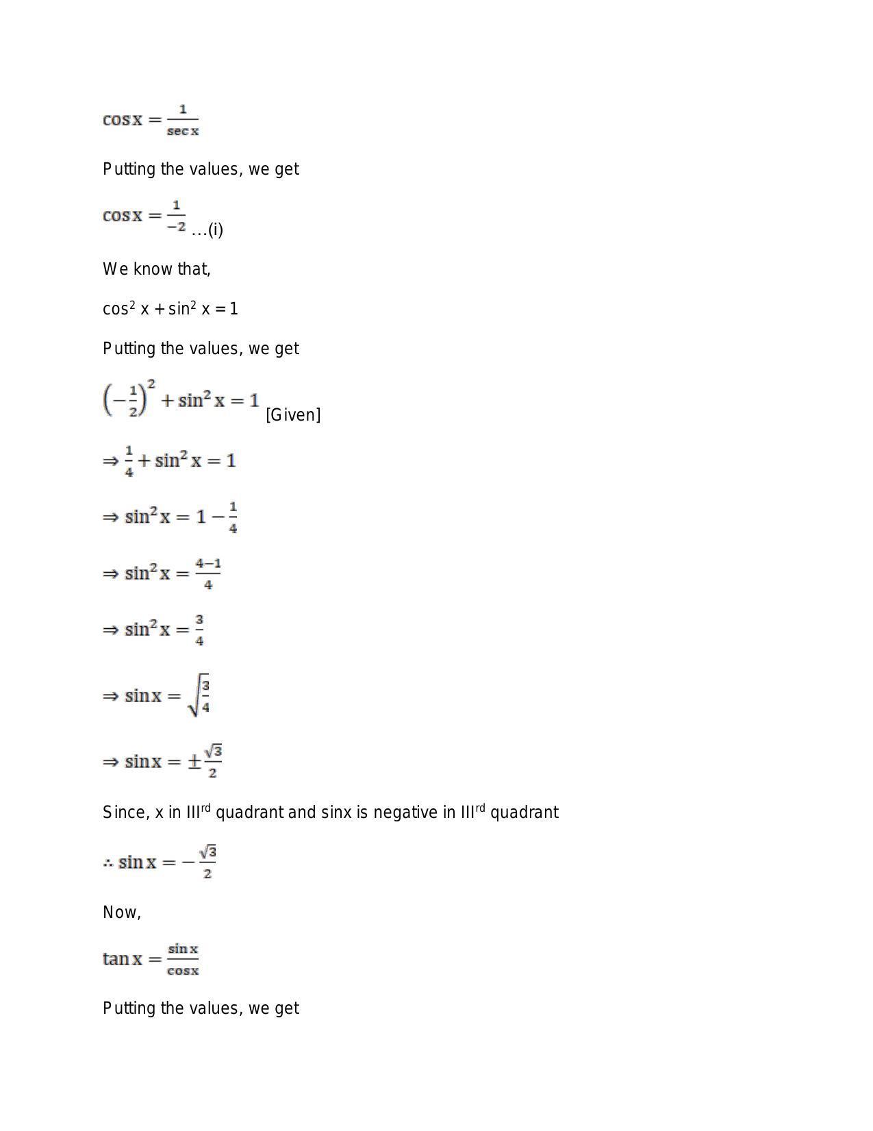 Chapter 15: Trigonometric or Circular Functions: RS Aggarwal Class 11 Solutions - Page 16