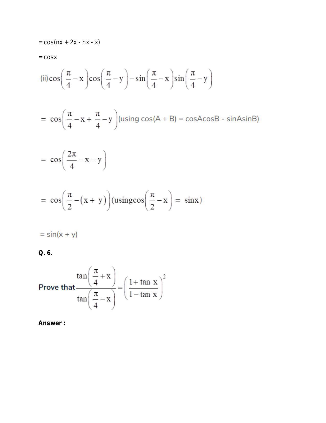 Chapter 15: Trigonometric or Circular Functions: RS Aggarwal Class 11 Solutions - Page 35