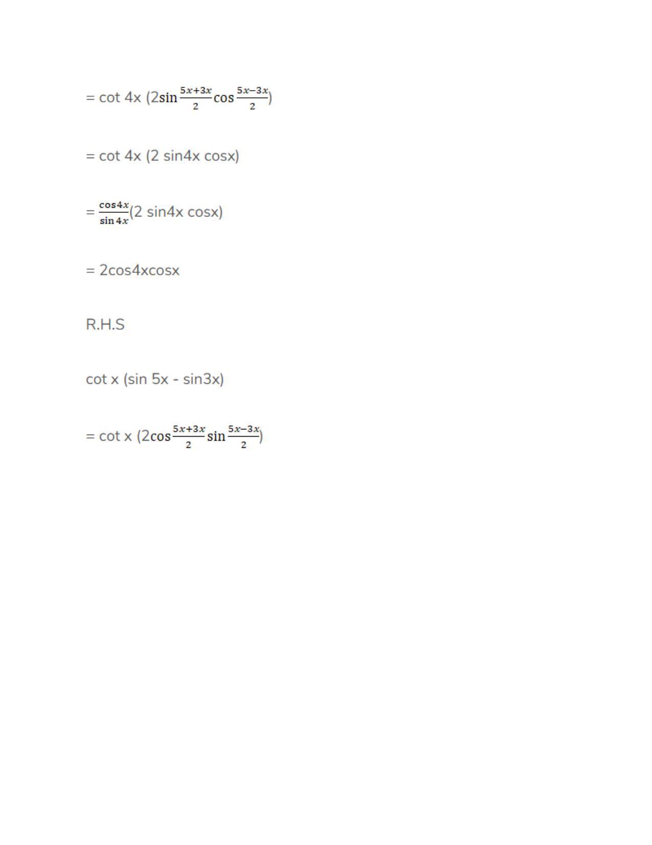 Chapter 15: Trigonometric or Circular Functions: RS Aggarwal Class 11 Solutions - Page 62