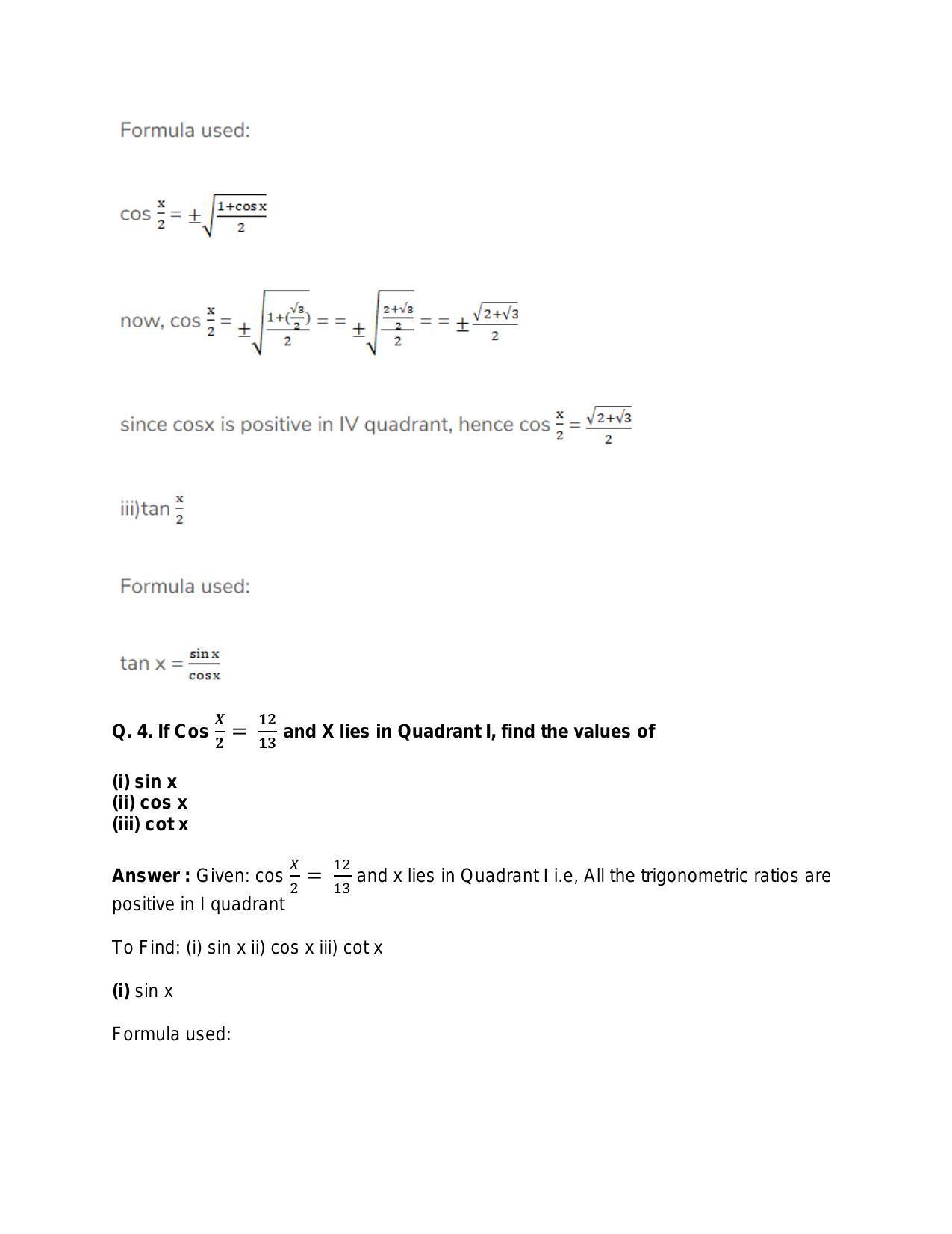 Chapter 15: Trigonometric or Circular Functions: RS Aggarwal Class 11 Solutions - Page 120