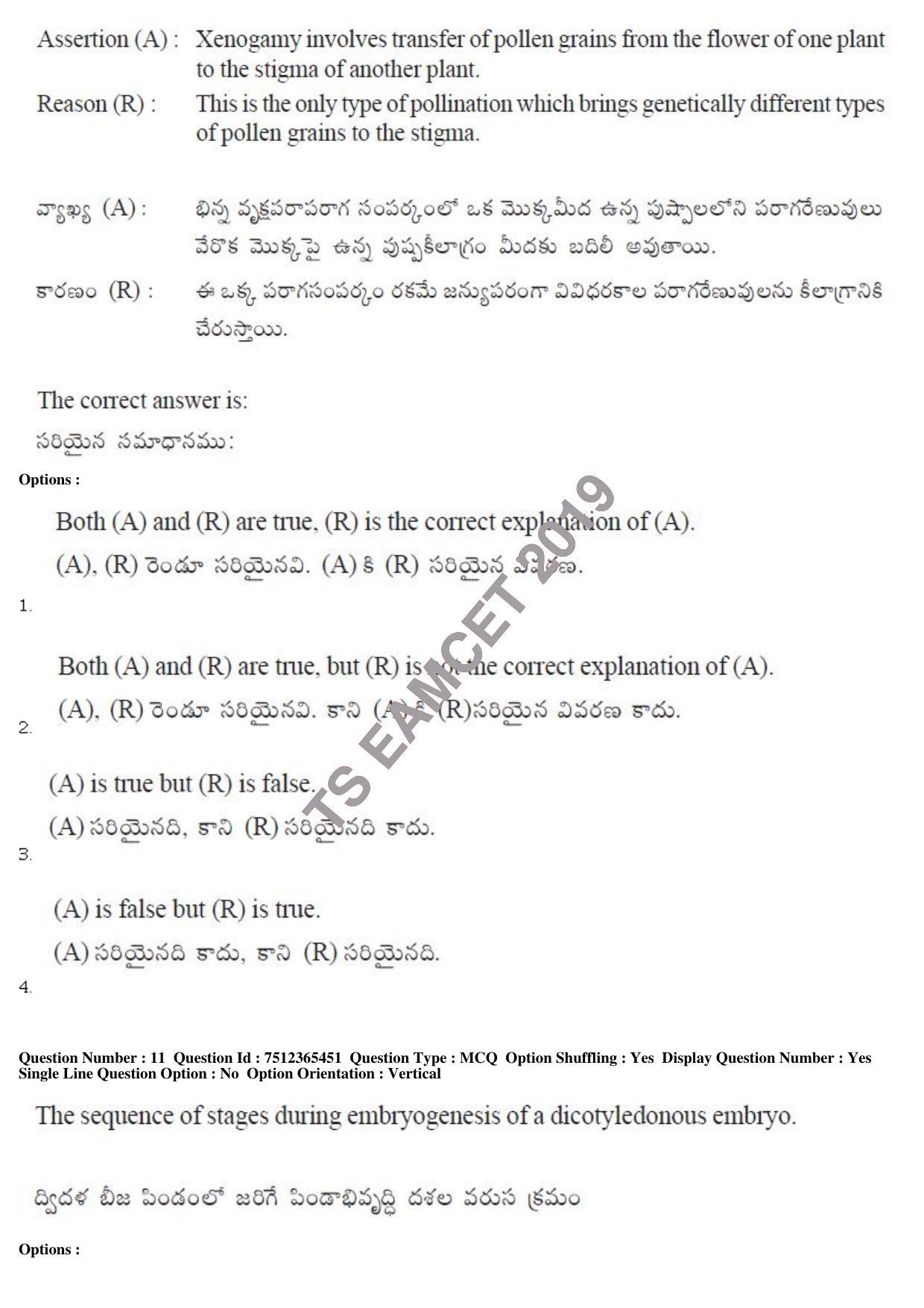 TS EAMCET 2019 Engineering Question Paper with Key (8 May 2019 Afternoon) - Page 10