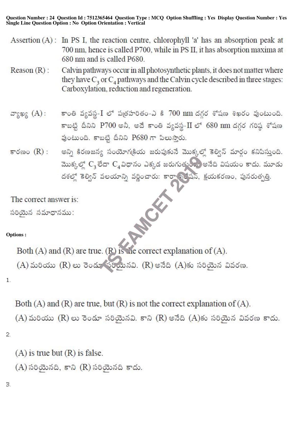 TS EAMCET 2019 Engineering Question Paper with Key (8 May 2019 Afternoon) - Page 24