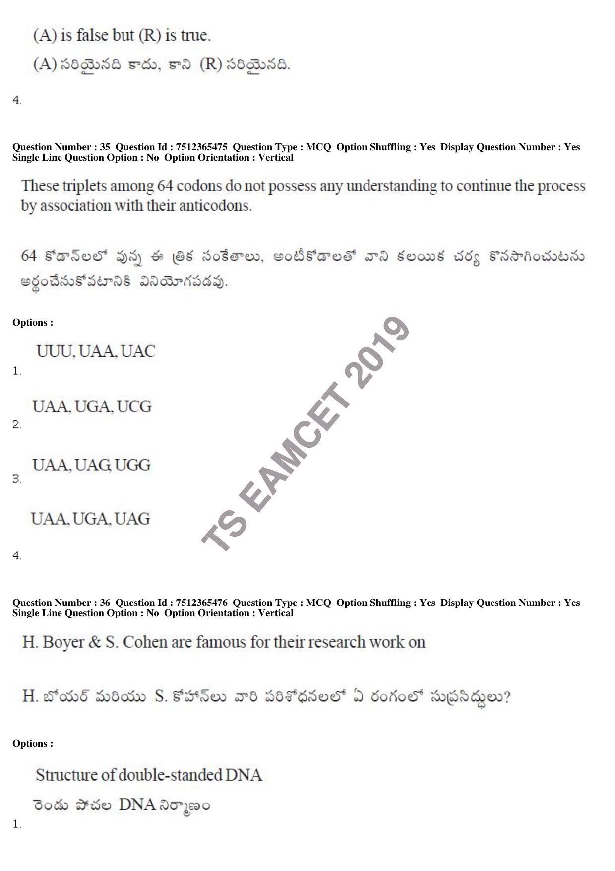 TS EAMCET 2019 Engineering Question Paper with Key (8 May 2019 Afternoon) - Page 35