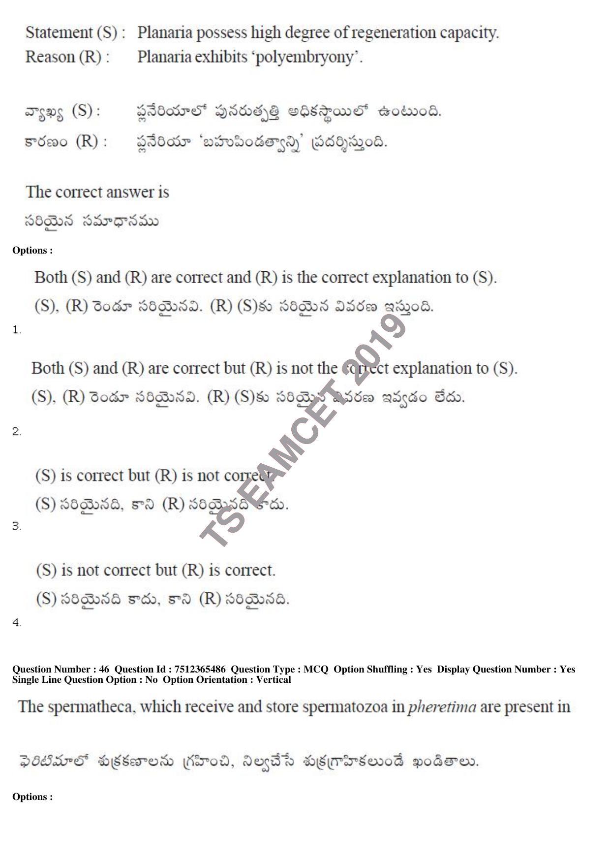 TS EAMCET 2019 Engineering Question Paper with Key (8 May 2019 Afternoon) - Page 44