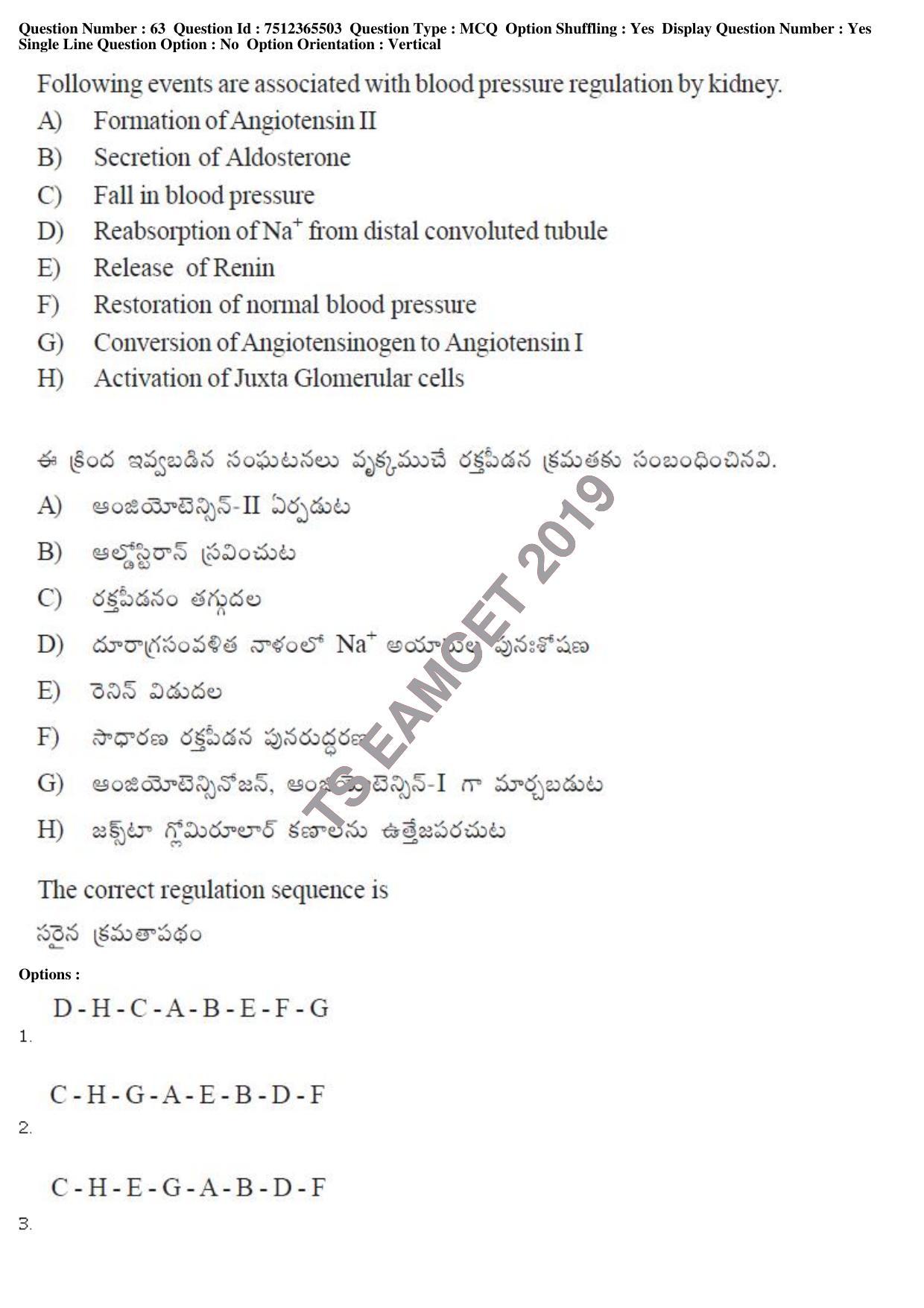 TS EAMCET 2019 Engineering Question Paper with Key (8 May 2019 Afternoon) - Page 59