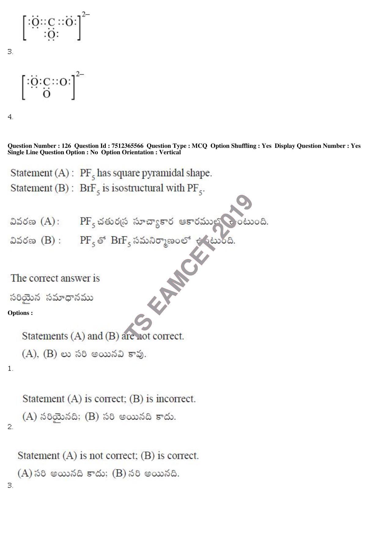 TS EAMCET 2019 Engineering Question Paper with Key (8 May 2019 Afternoon) - Page 108