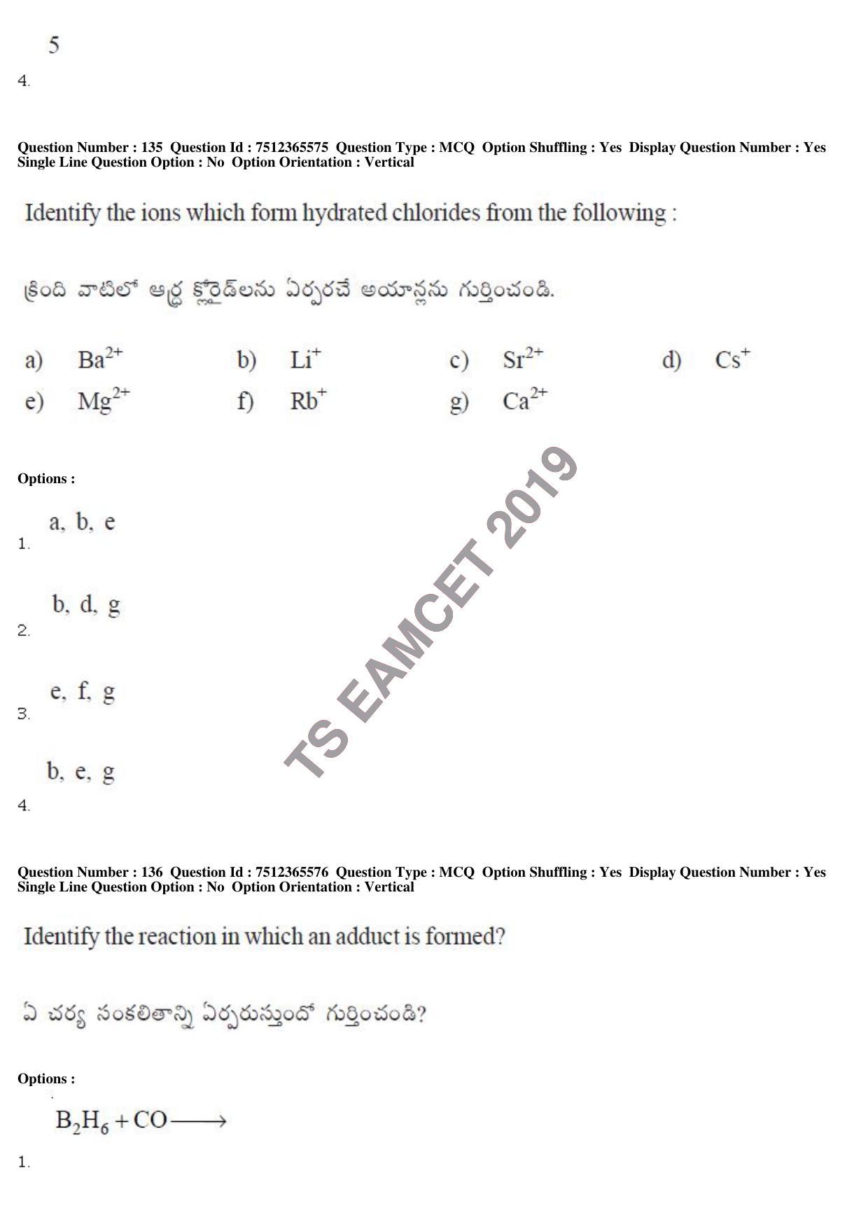 TS EAMCET 2019 Engineering Question Paper with Key (8 May 2019 Afternoon) - Page 114