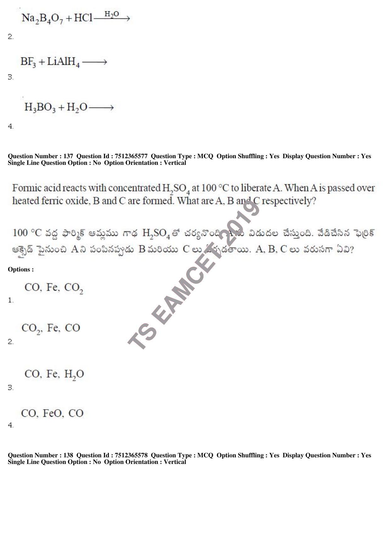 TS EAMCET 2019 Engineering Question Paper with Key (8 May 2019 Afternoon) - Page 115