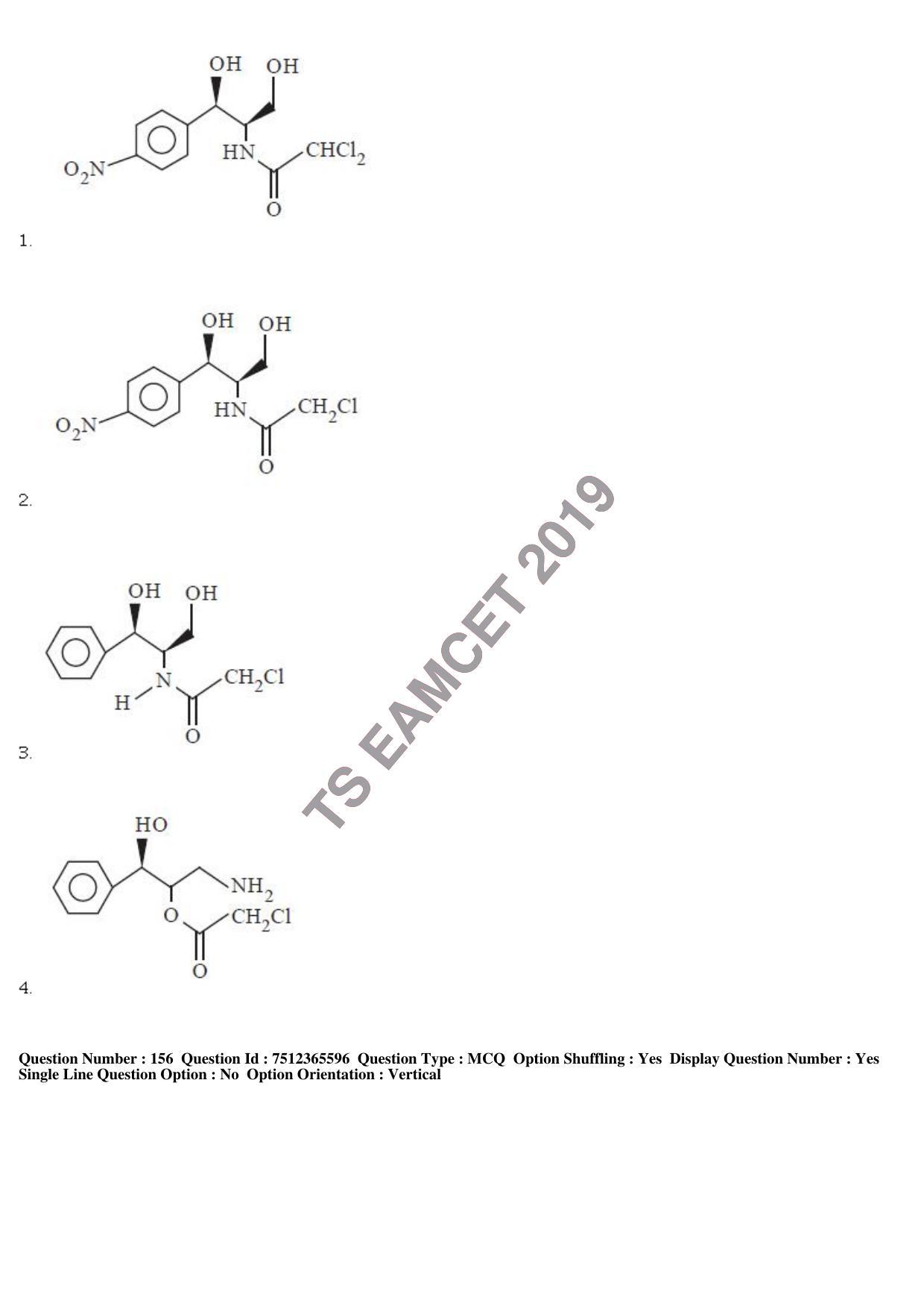 TS EAMCET 2019 Engineering Question Paper with Key (8 May 2019 Afternoon) - Page 129