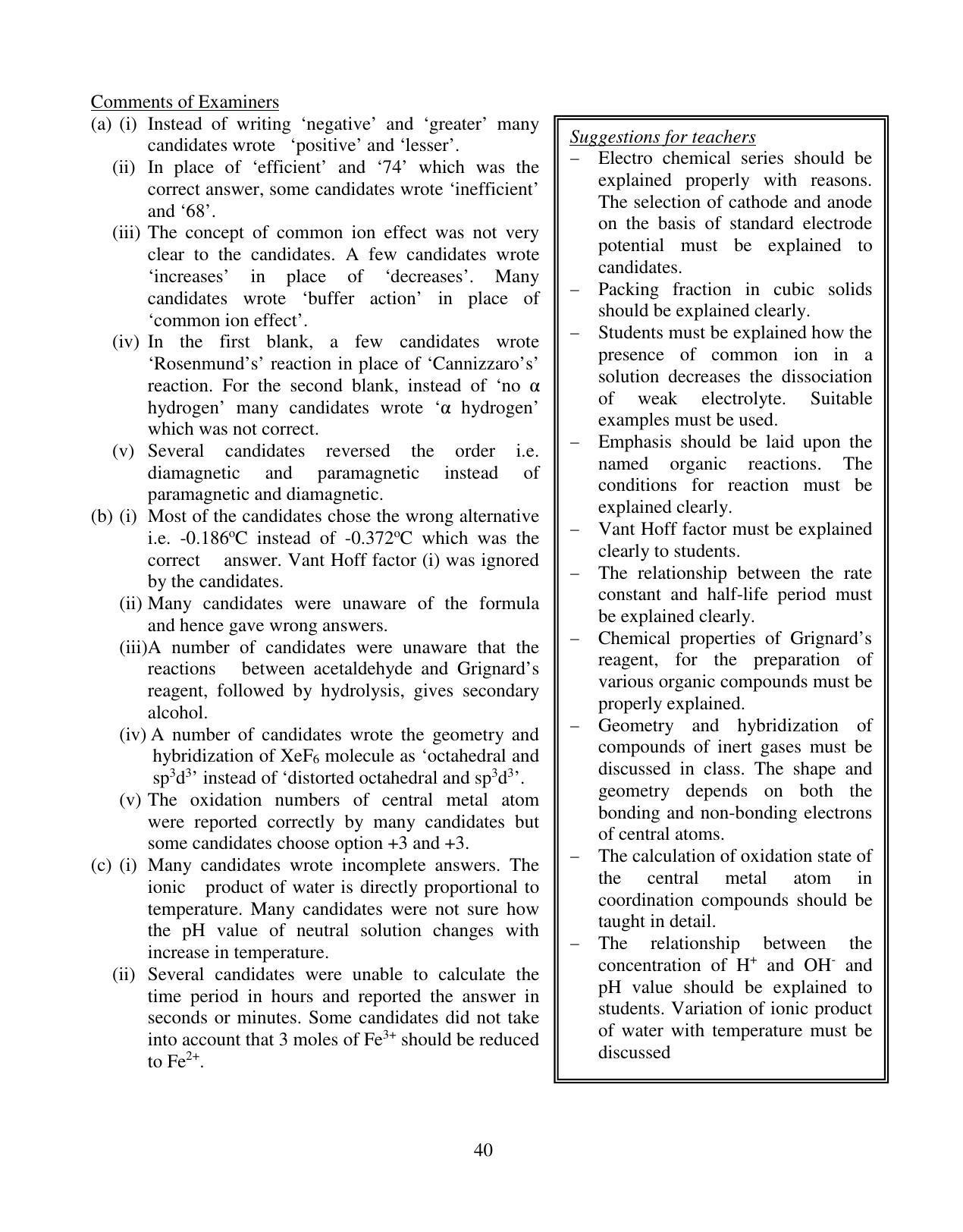 ISC Class 12 2015 Chemistry Question Paper Solutions - Page 7