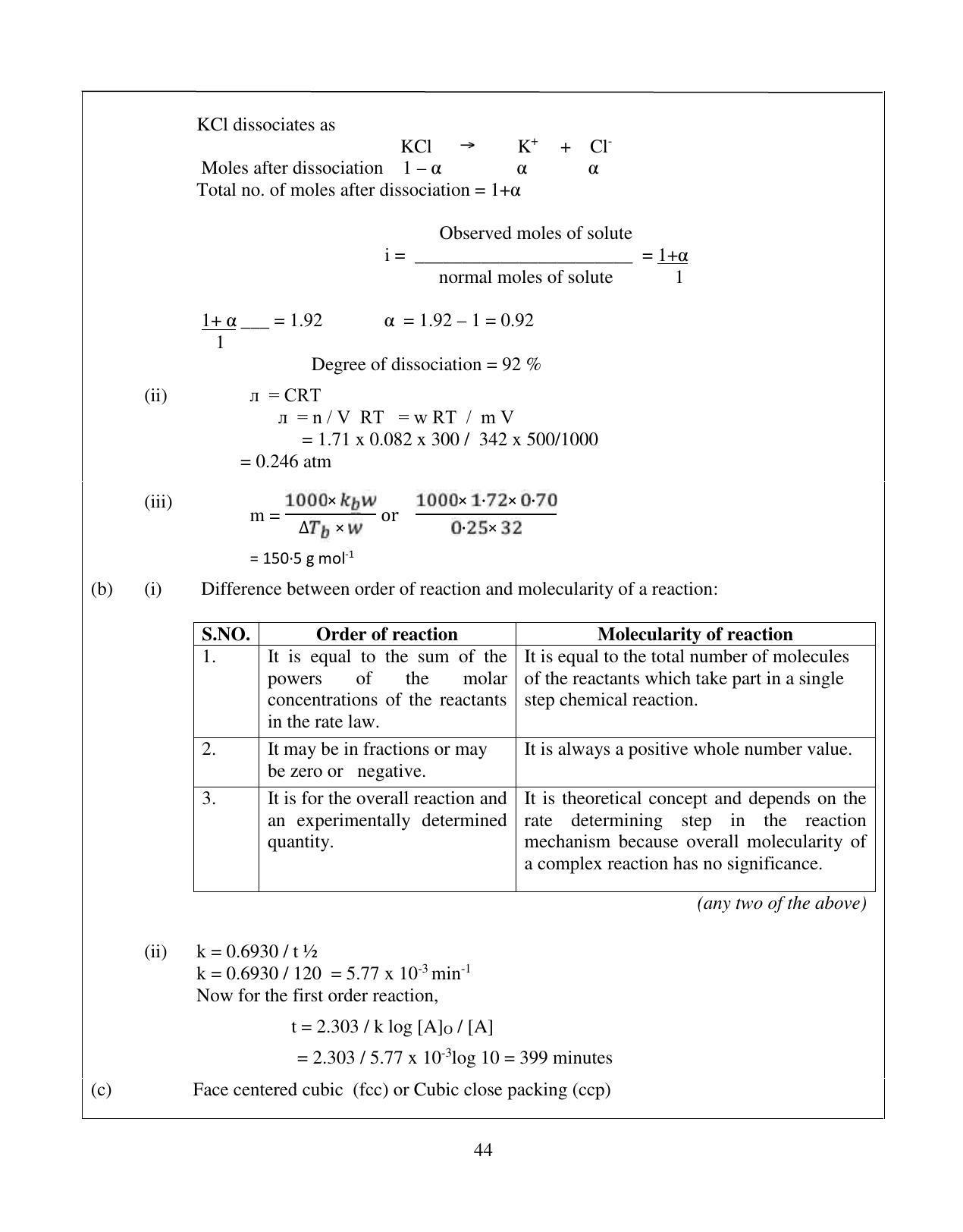 ISC Class 12 2015 Chemistry Question Paper Solutions - Page 11