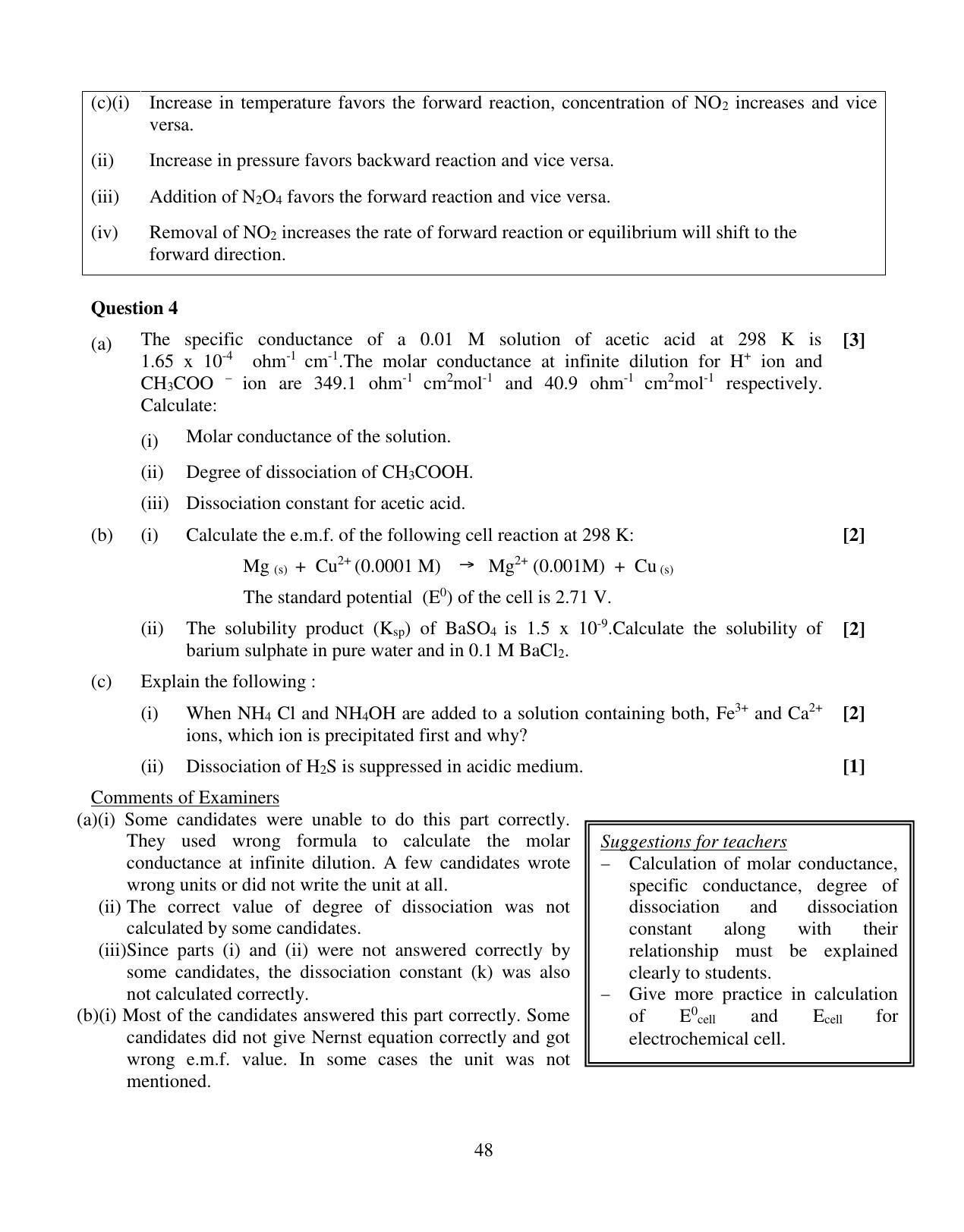 ISC Class 12 2015 Chemistry Question Paper Solutions - Page 15