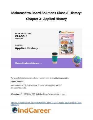 Maharashtra Board Solutions Class 8-History: Chapter 3- Applied History