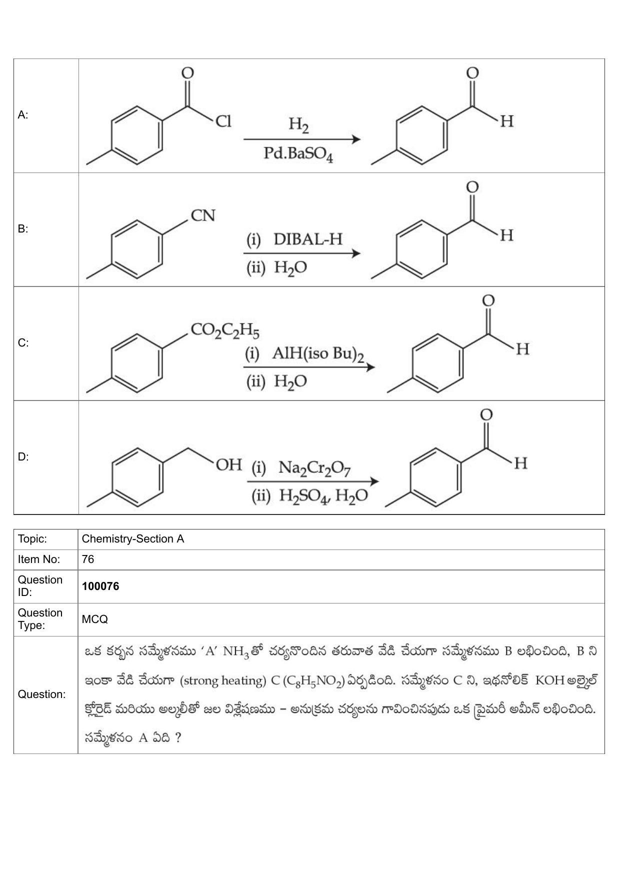 JEE Mains 2022: B.Arch Telugu (Shift 1) 25-07-2022 Question Paper - Page 36