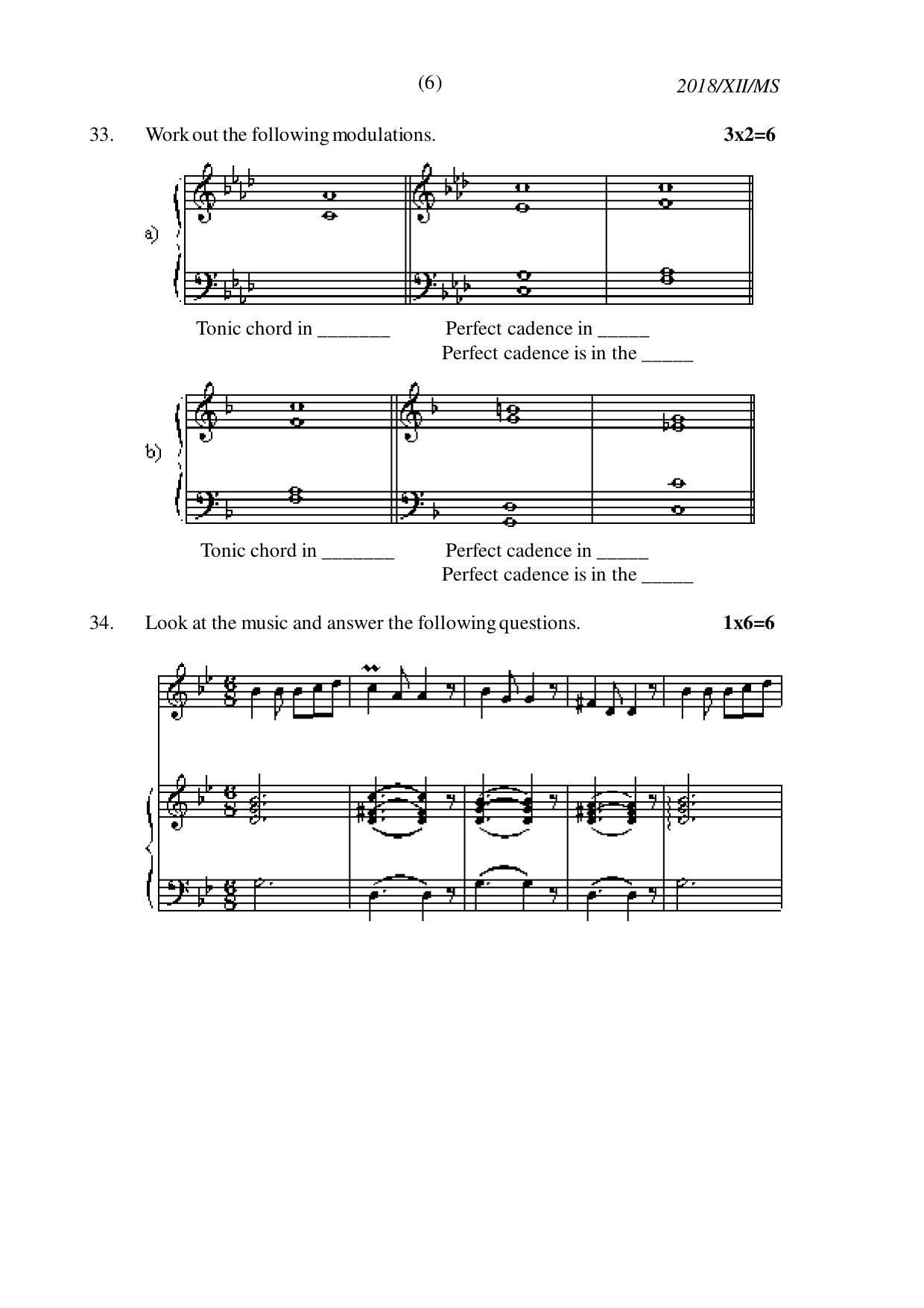 Nagaland Board Class 12 MUSIC 2018 Question Papers - Page 6