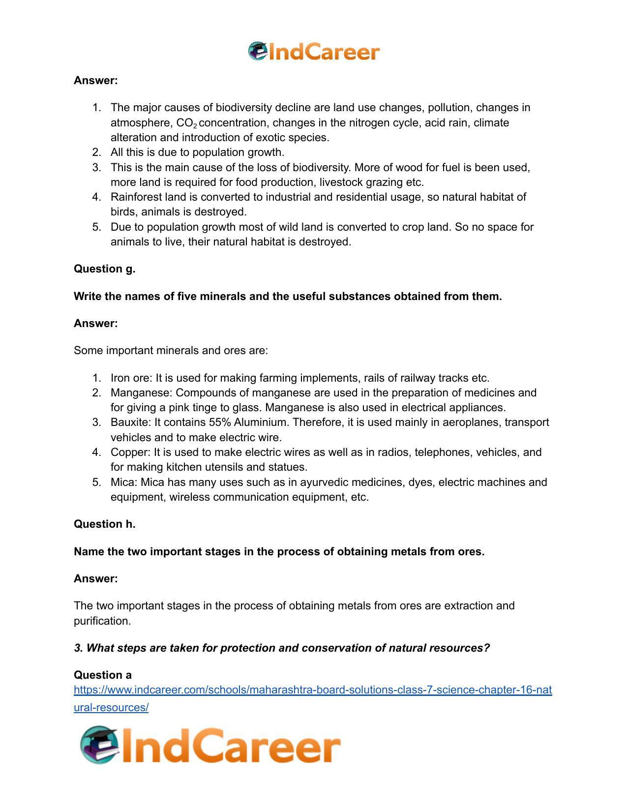 Maharashtra Board Solutions Class 7-Science: Chapter 16- Natural Resources - Page 7