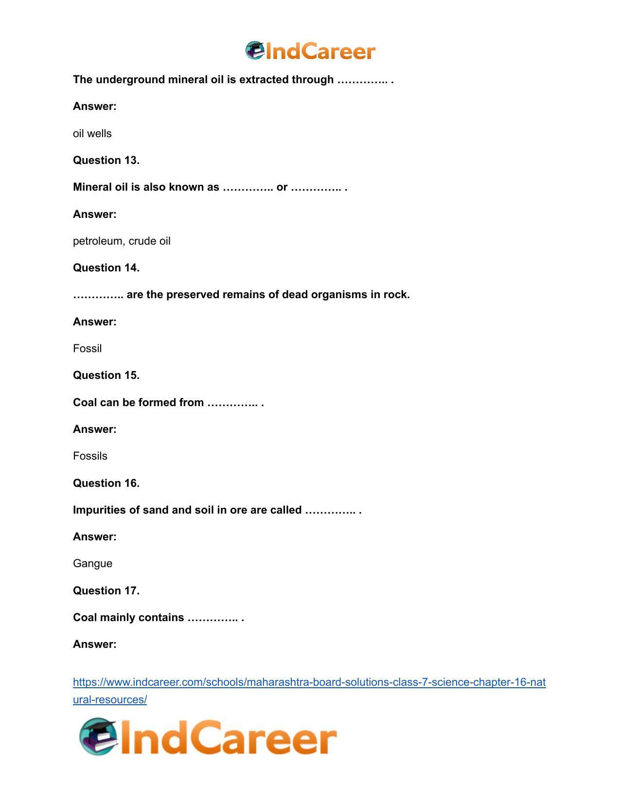 Maharashtra Board Solutions Class 7-Science: Chapter 16- Natural Resources - Page 14
