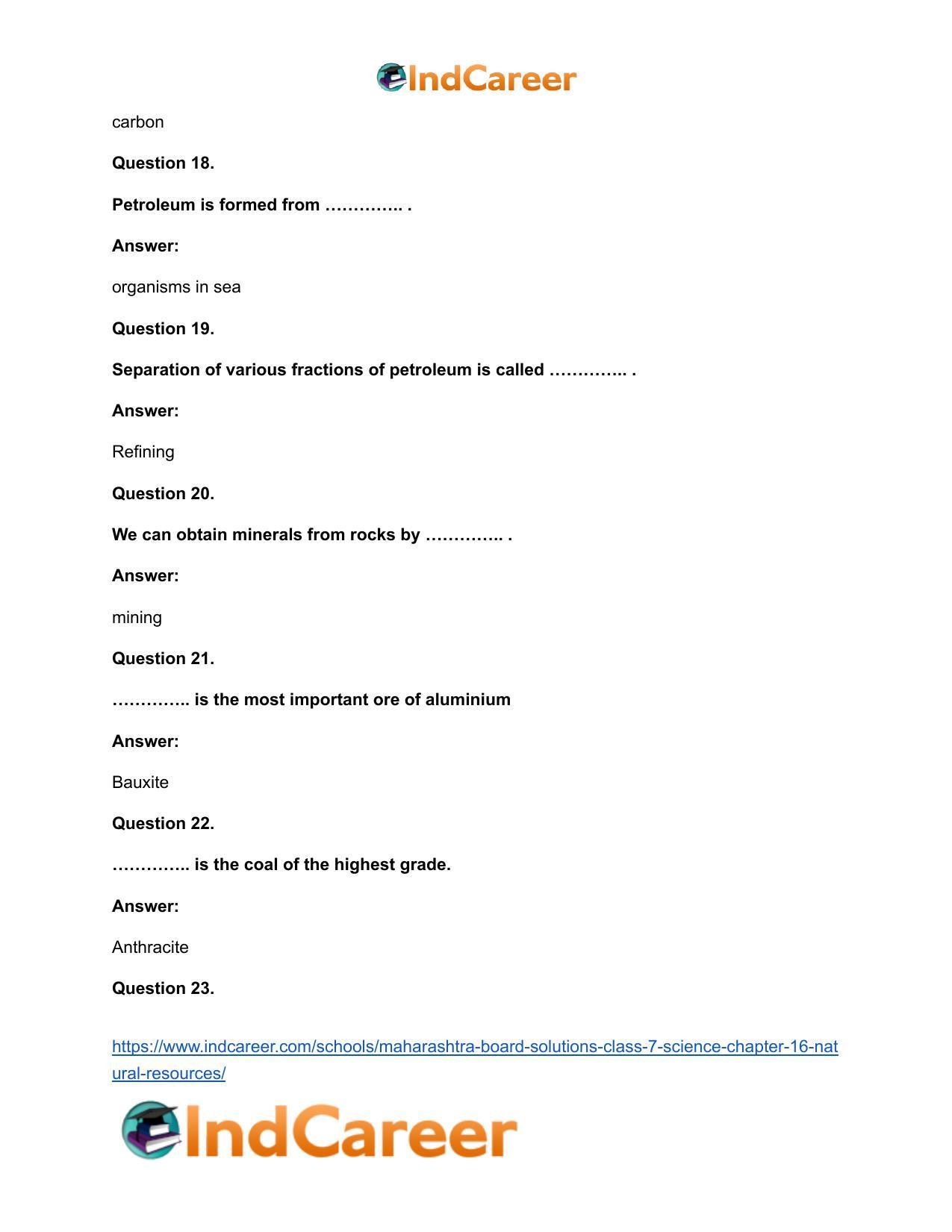 Maharashtra Board Solutions Class 7-Science: Chapter 16- Natural Resources - Page 15