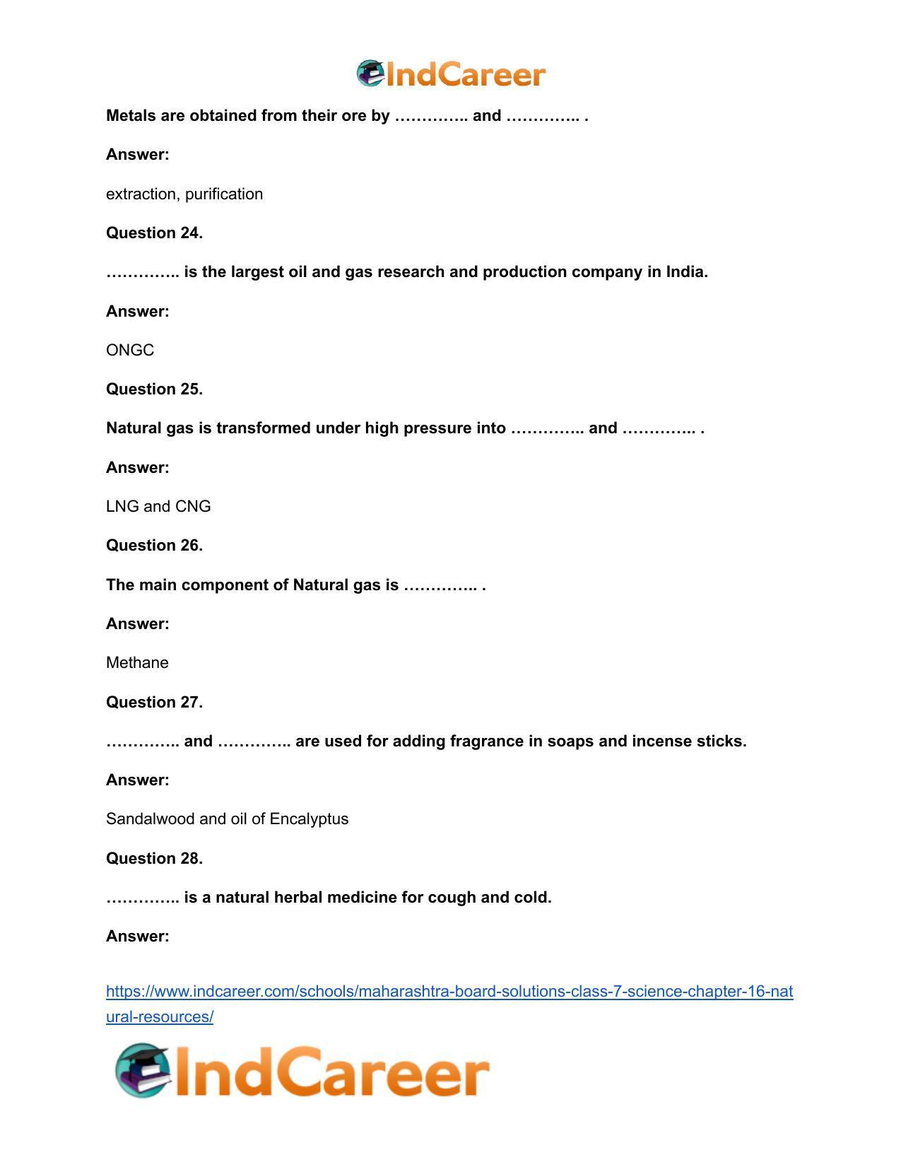 Maharashtra Board Solutions Class 7-Science: Chapter 16- Natural Resources - Page 16