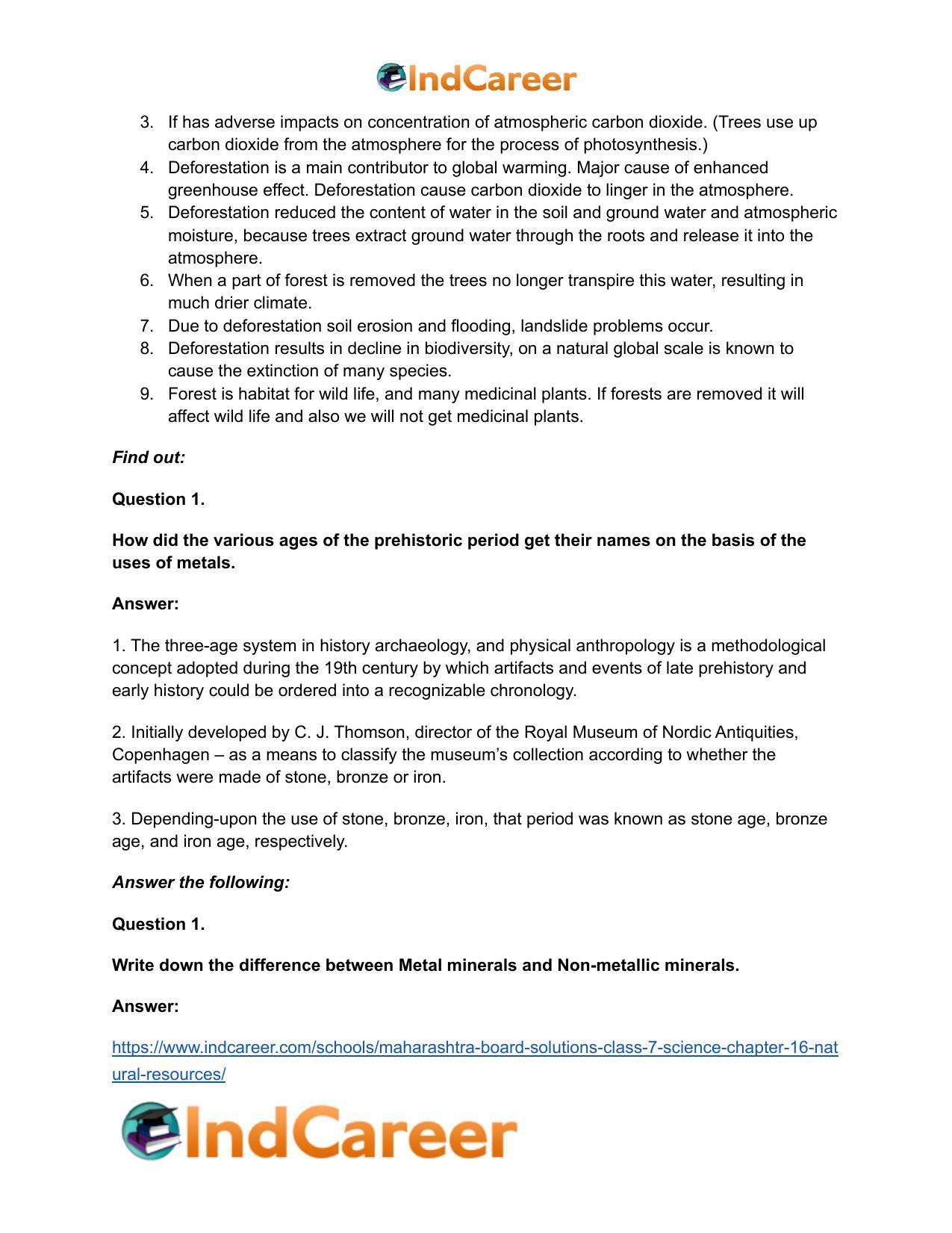 Maharashtra Board Solutions Class 7-Science: Chapter 16- Natural Resources - Page 22