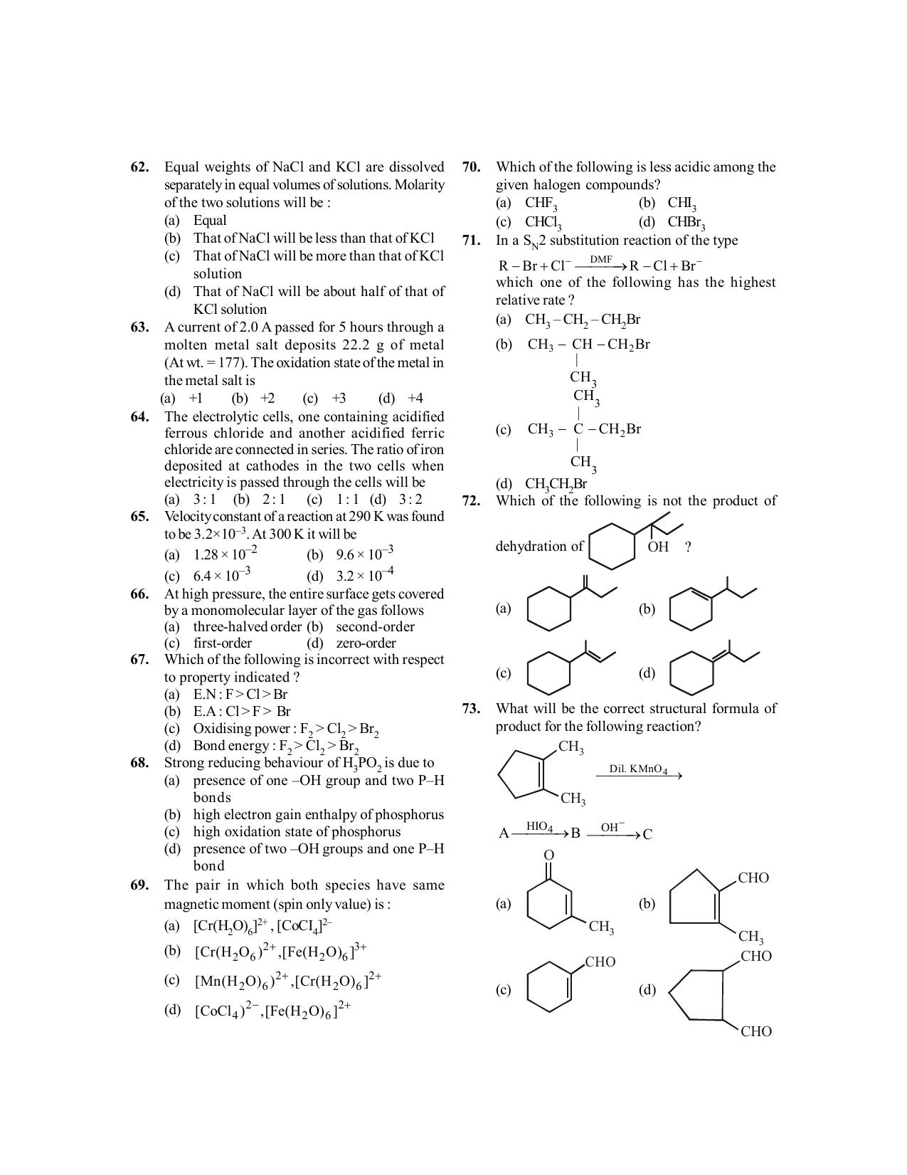 BITSAT 2013 Question Paper - Page 6