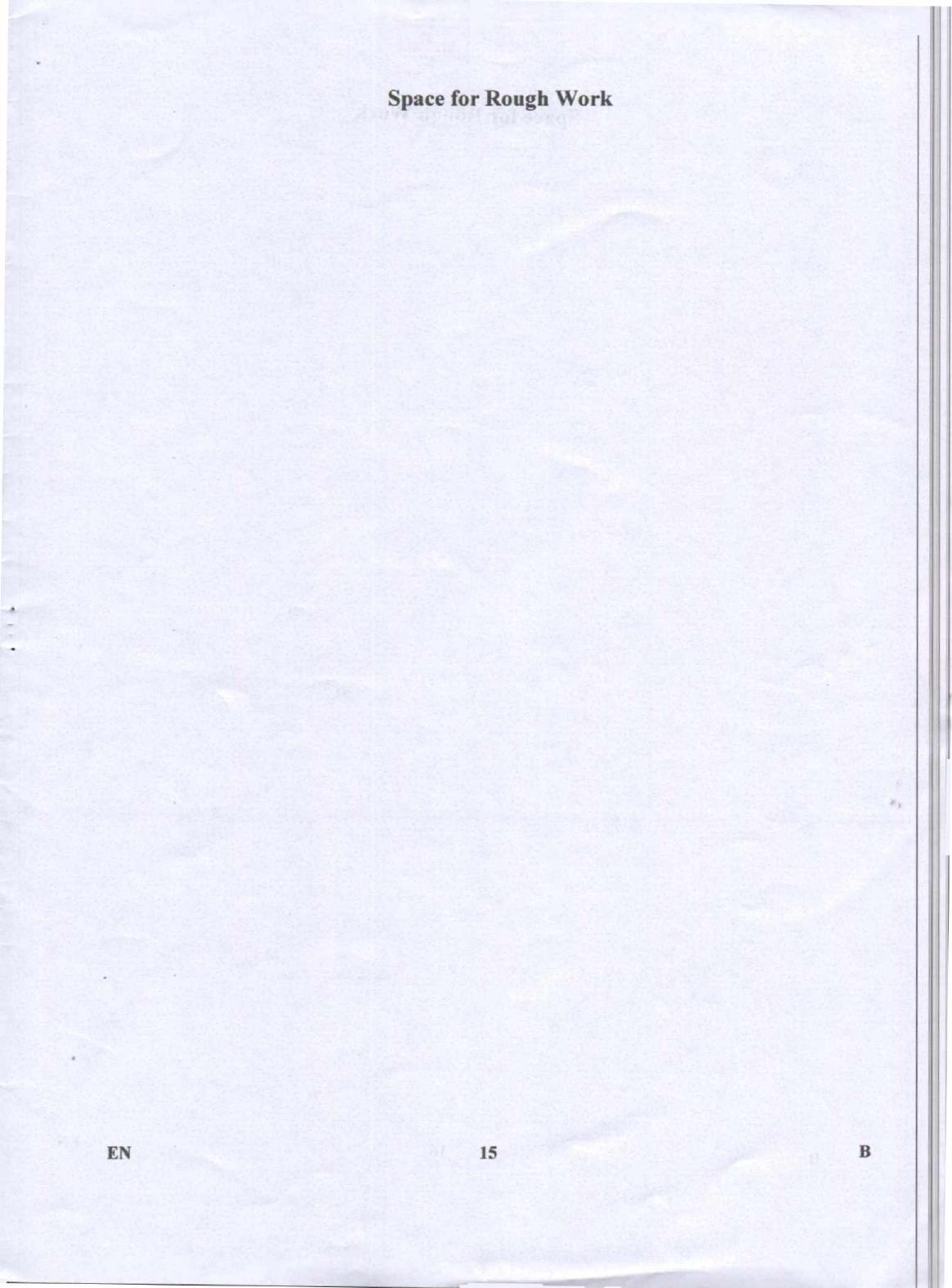 Karnataka PGCET 2019 Environmental Engineering Question Paper - Page 15