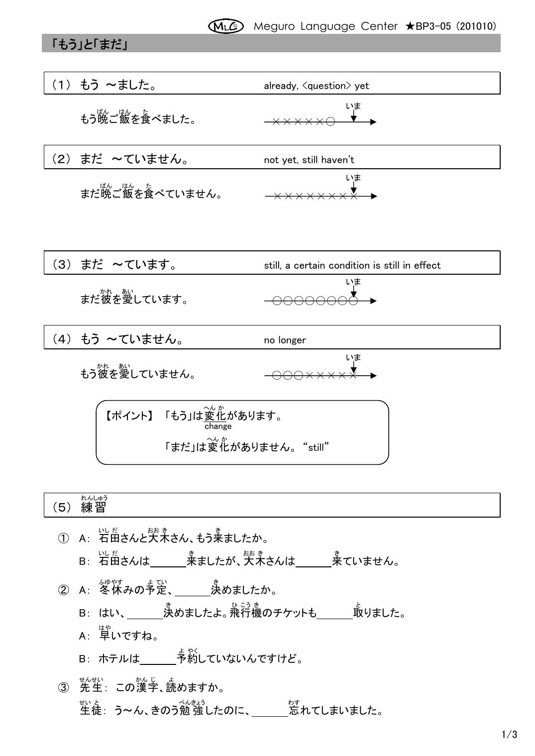 CBSE Worksheets for Class 9 Japanese Assignment - Page 1
