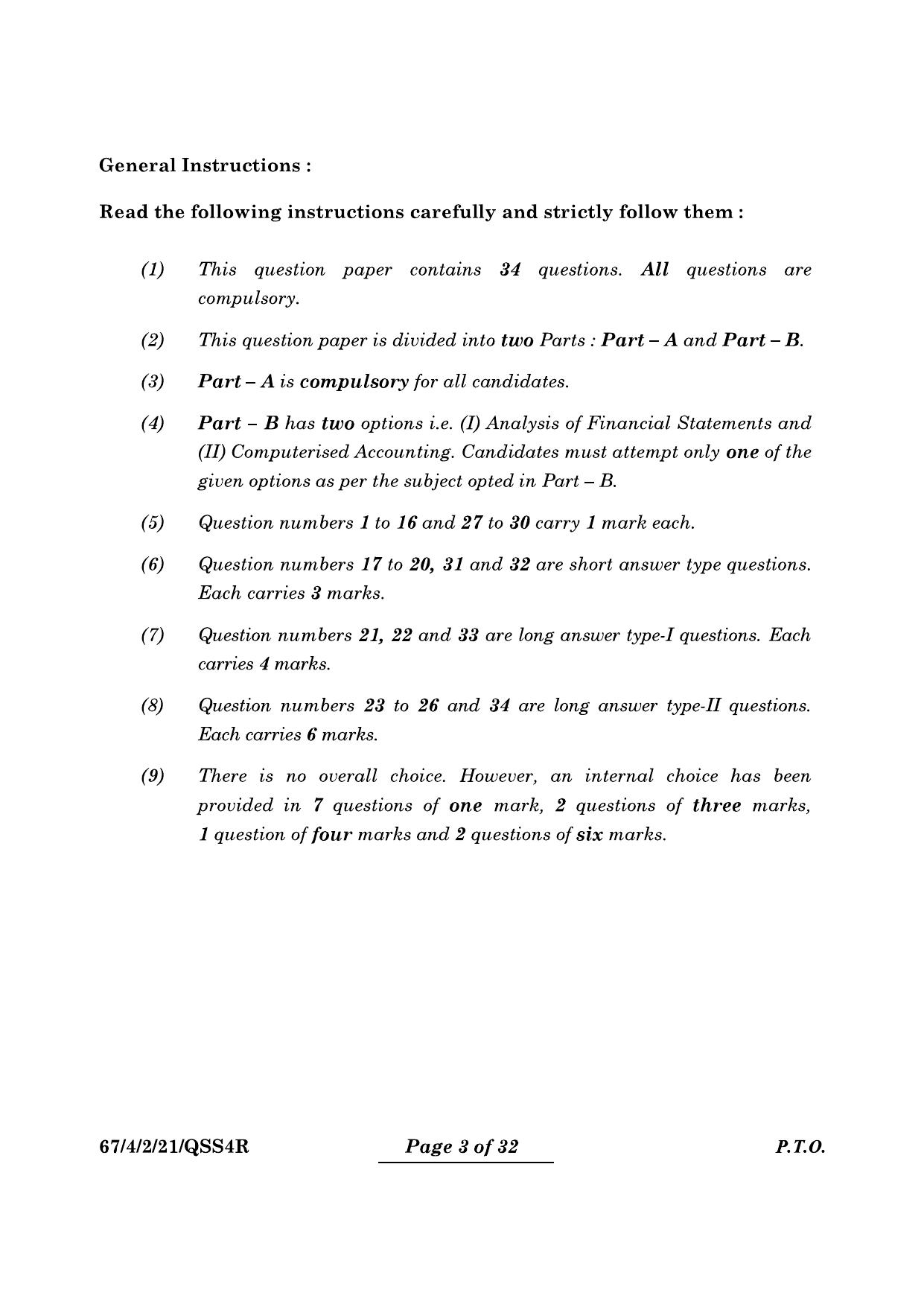 CBSE Class 12 67-4-2 Accountancy 2024 Question Paper - Page 3