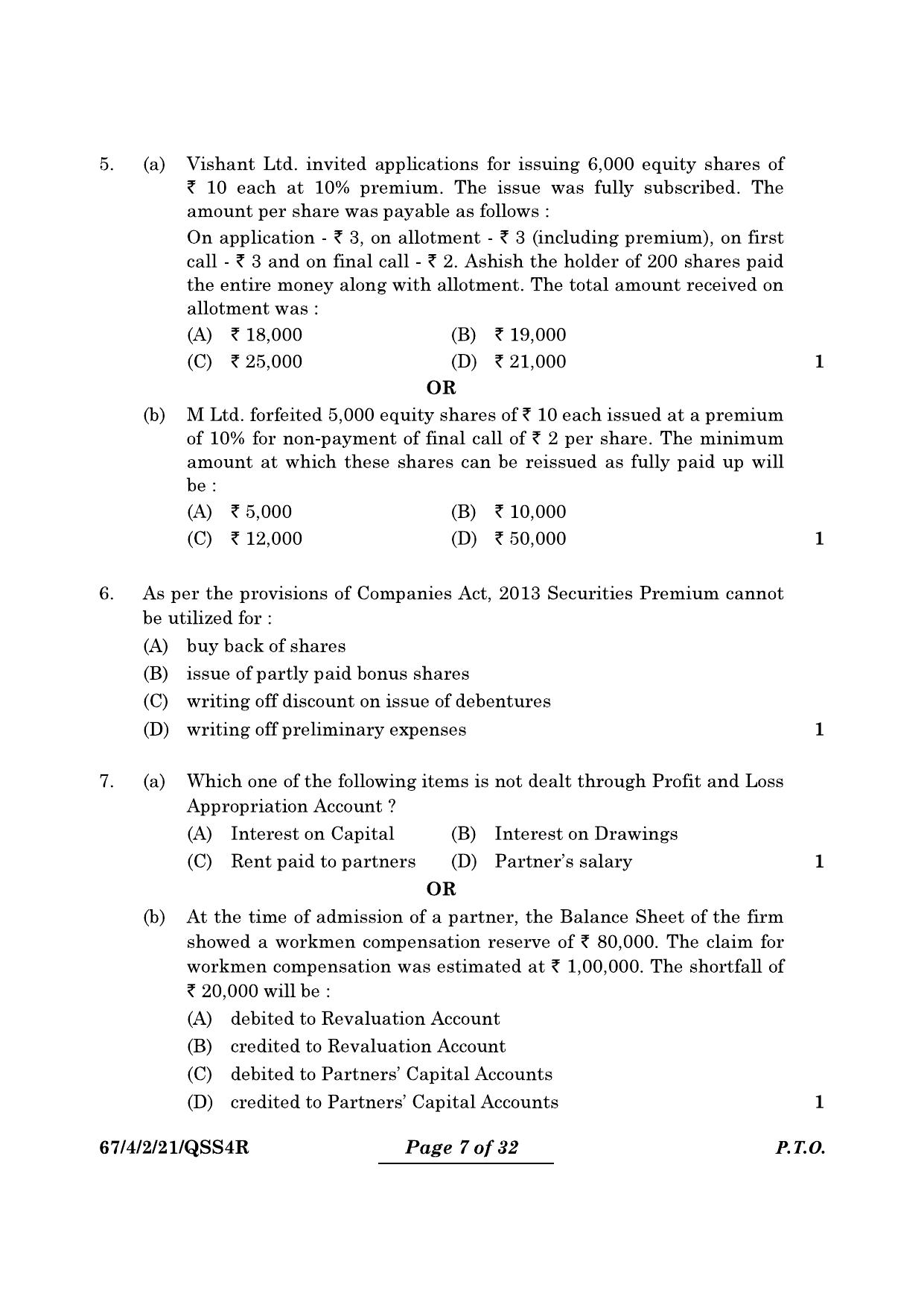 CBSE Class 12 67-4-2 Accountancy 2024 Question Paper - Page 7