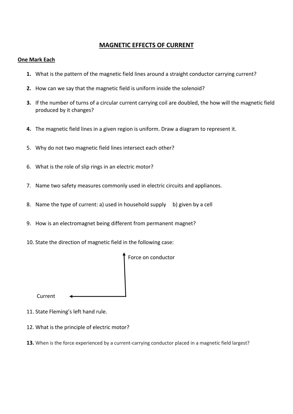 JKBOSE Class 10 Electricity (Physics) Question Bank - Page 7