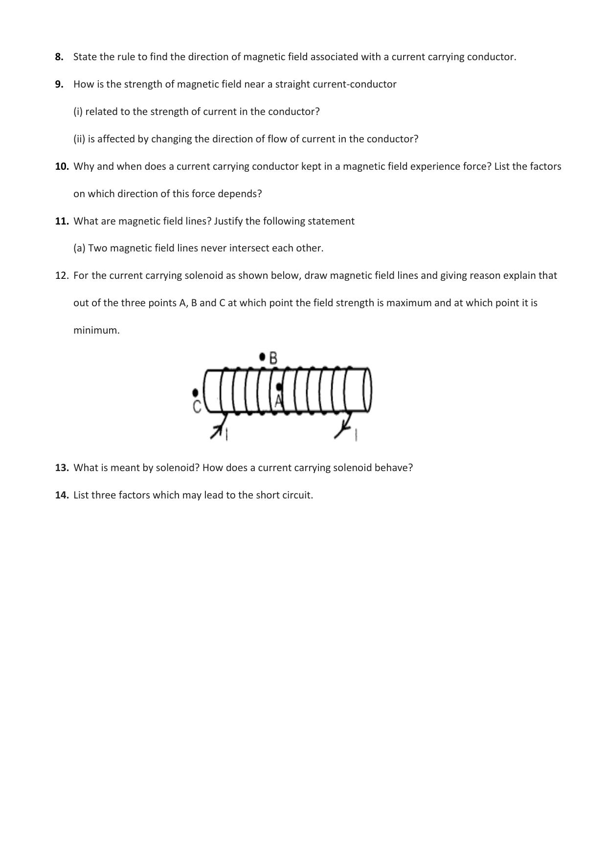 JKBOSE Class 10 Electricity (Physics) Question Bank - Page 9