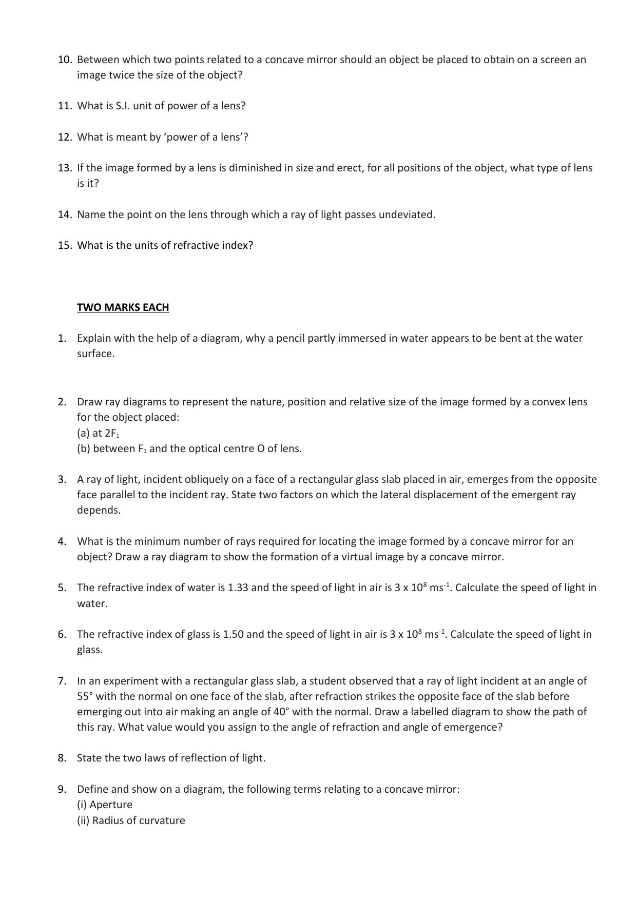 JKBOSE Class 10 Electricity (Physics) Question Bank - Page 11
