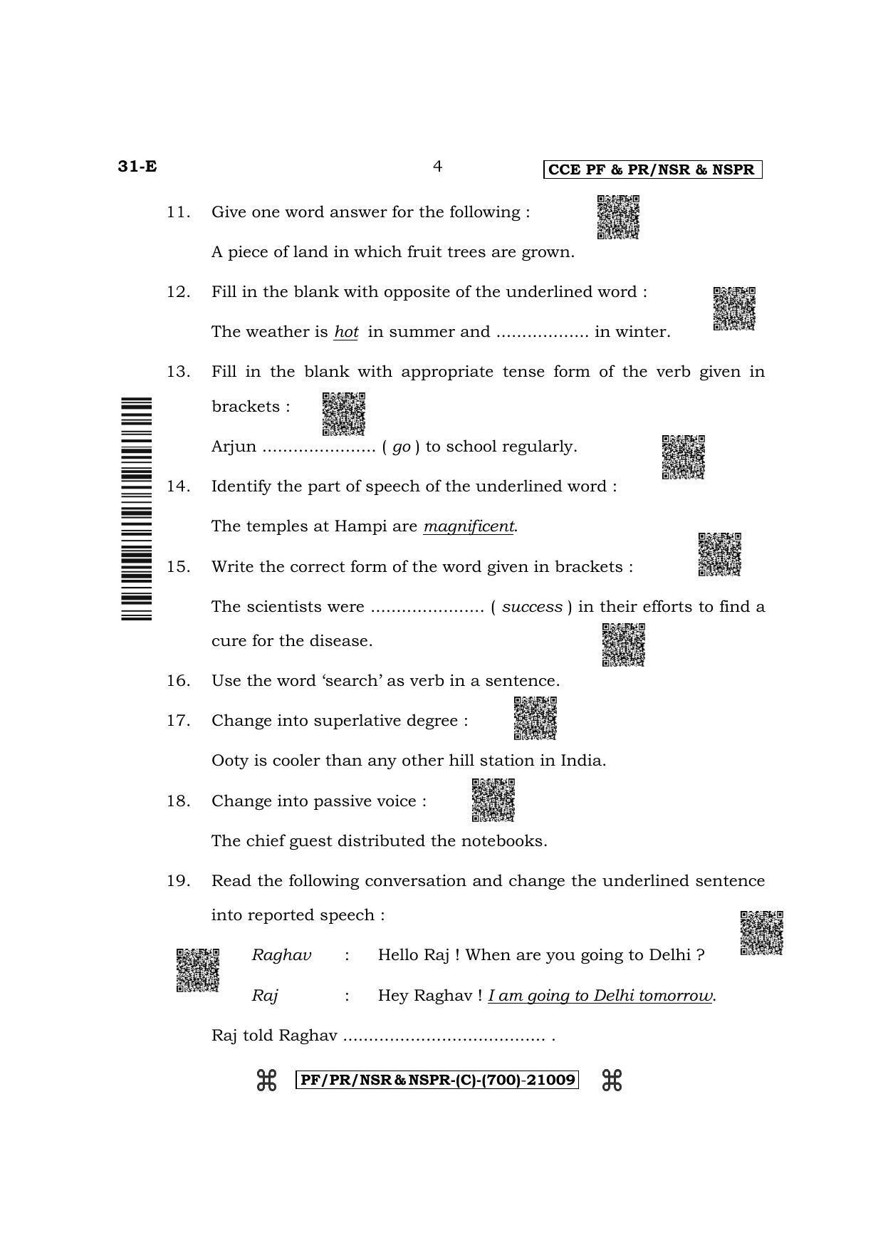 Karnataka SSLC Second Language English Question Paper 2022 (C Version) - Page 4