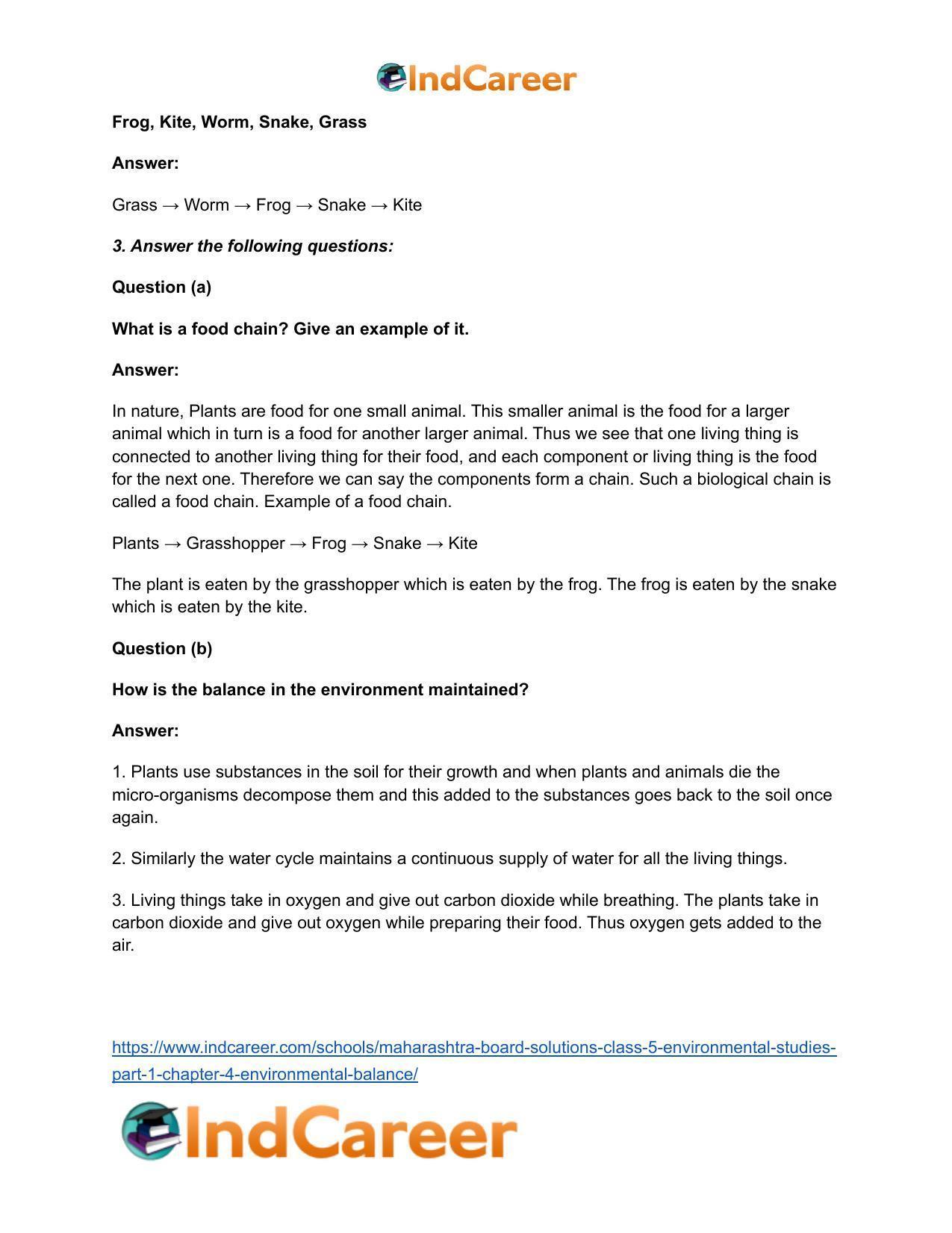Maharashtra Board Solutions Class 5-Environmental Studies (Part 1): Chapter 4- Environmental Balance - Page 3