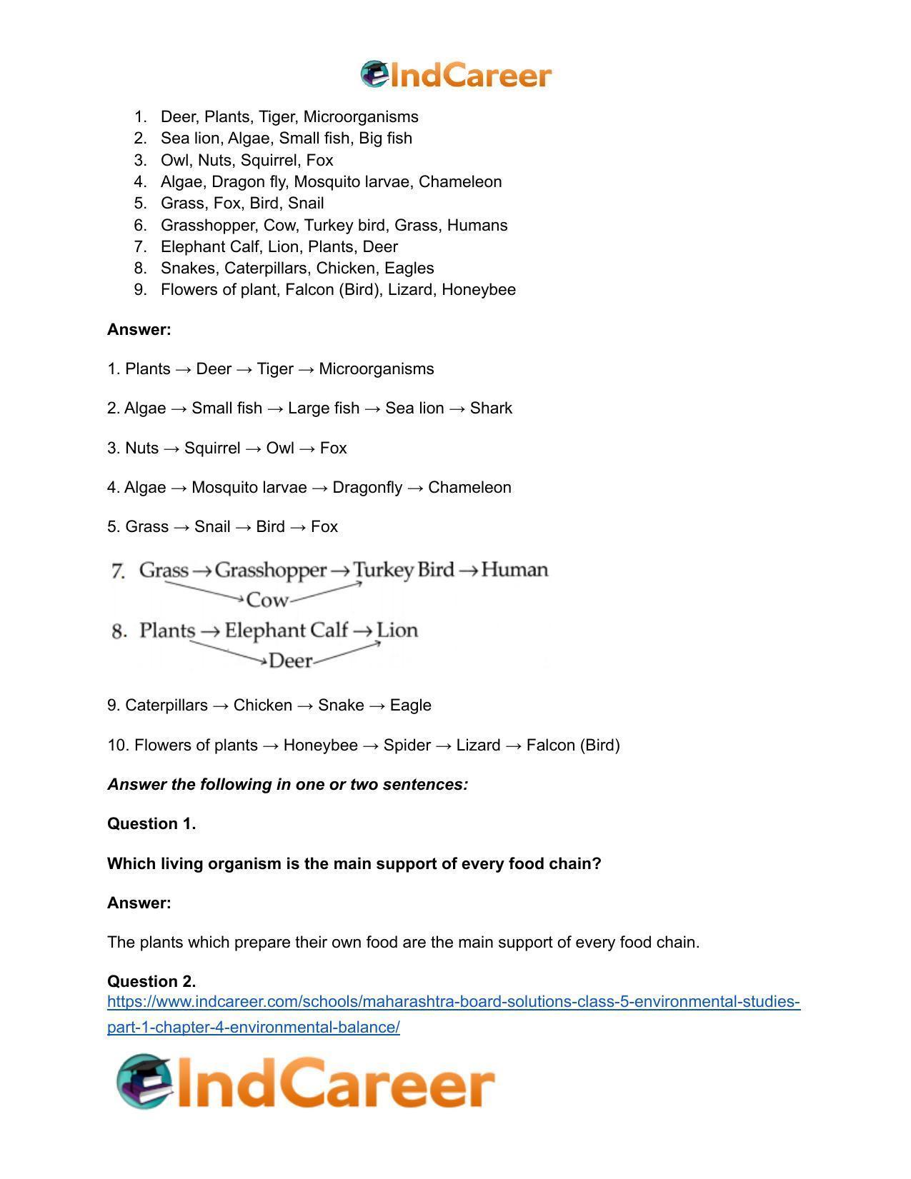 Maharashtra Board Solutions Class 5-Environmental Studies (Part 1): Chapter 4- Environmental Balance - Page 13