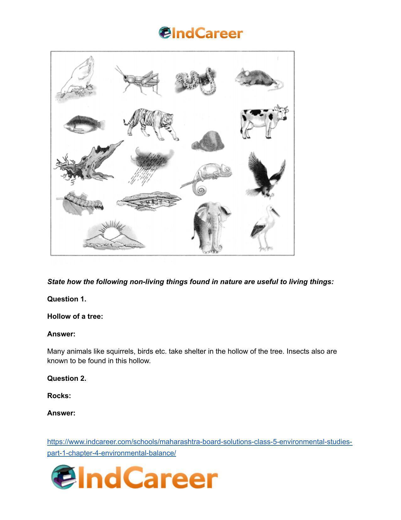 Maharashtra Board Solutions Class 5-Environmental Studies (Part 1): Chapter 4- Environmental Balance - Page 16