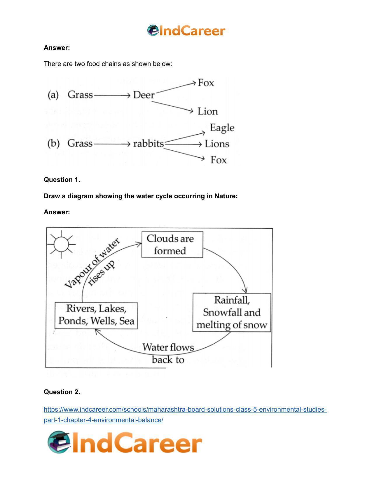 Maharashtra Board Solutions Class 5-Environmental Studies (Part 1): Chapter 4- Environmental Balance - Page 20