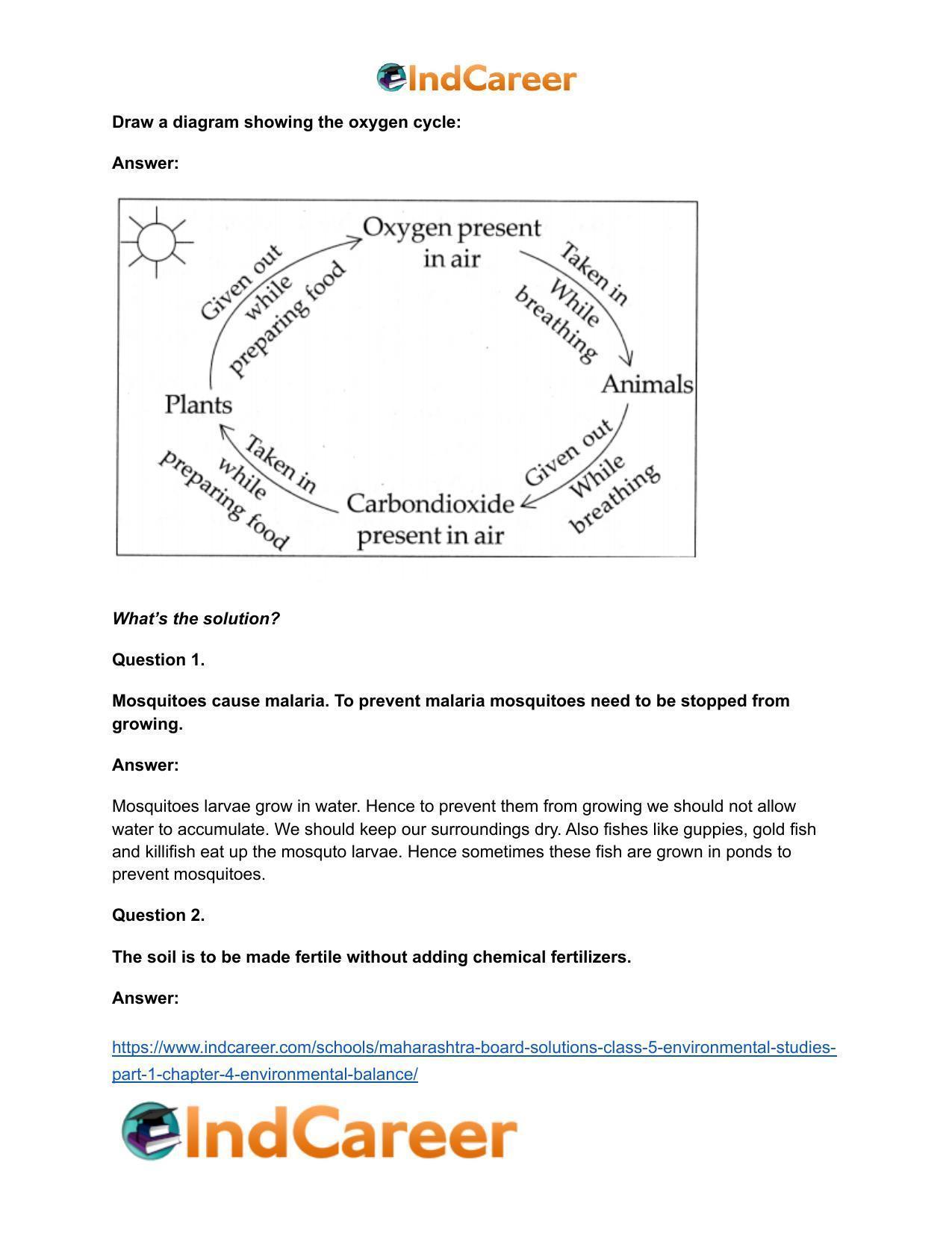 Maharashtra Board Solutions Class 5-Environmental Studies (Part 1): Chapter 4- Environmental Balance - Page 21