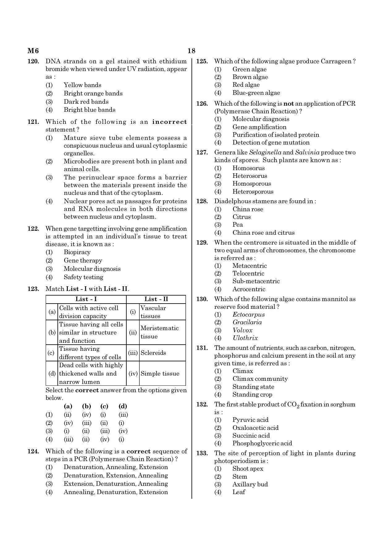 NEET M6 2021 Question Paper - Page 18