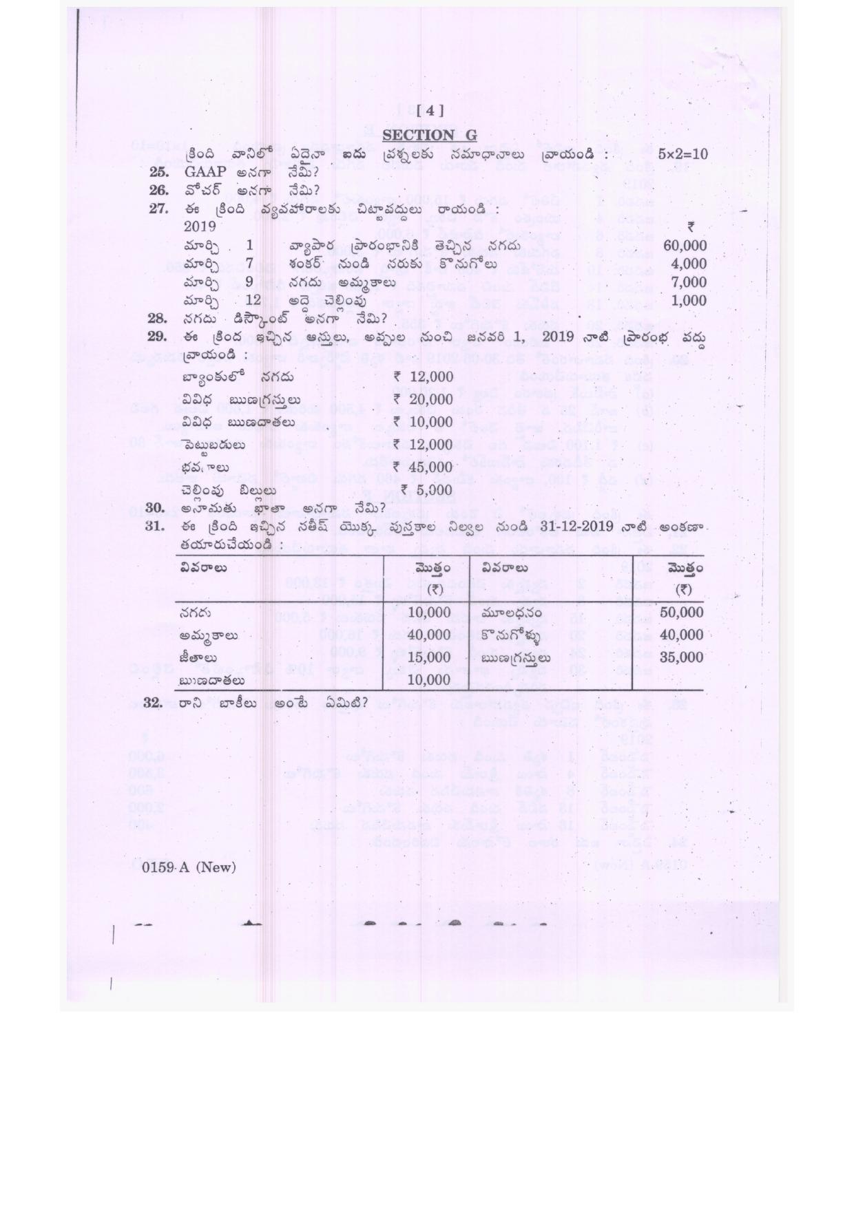 TS Intermediate 1st Year Commerce Model Paper 2023 - Page 8