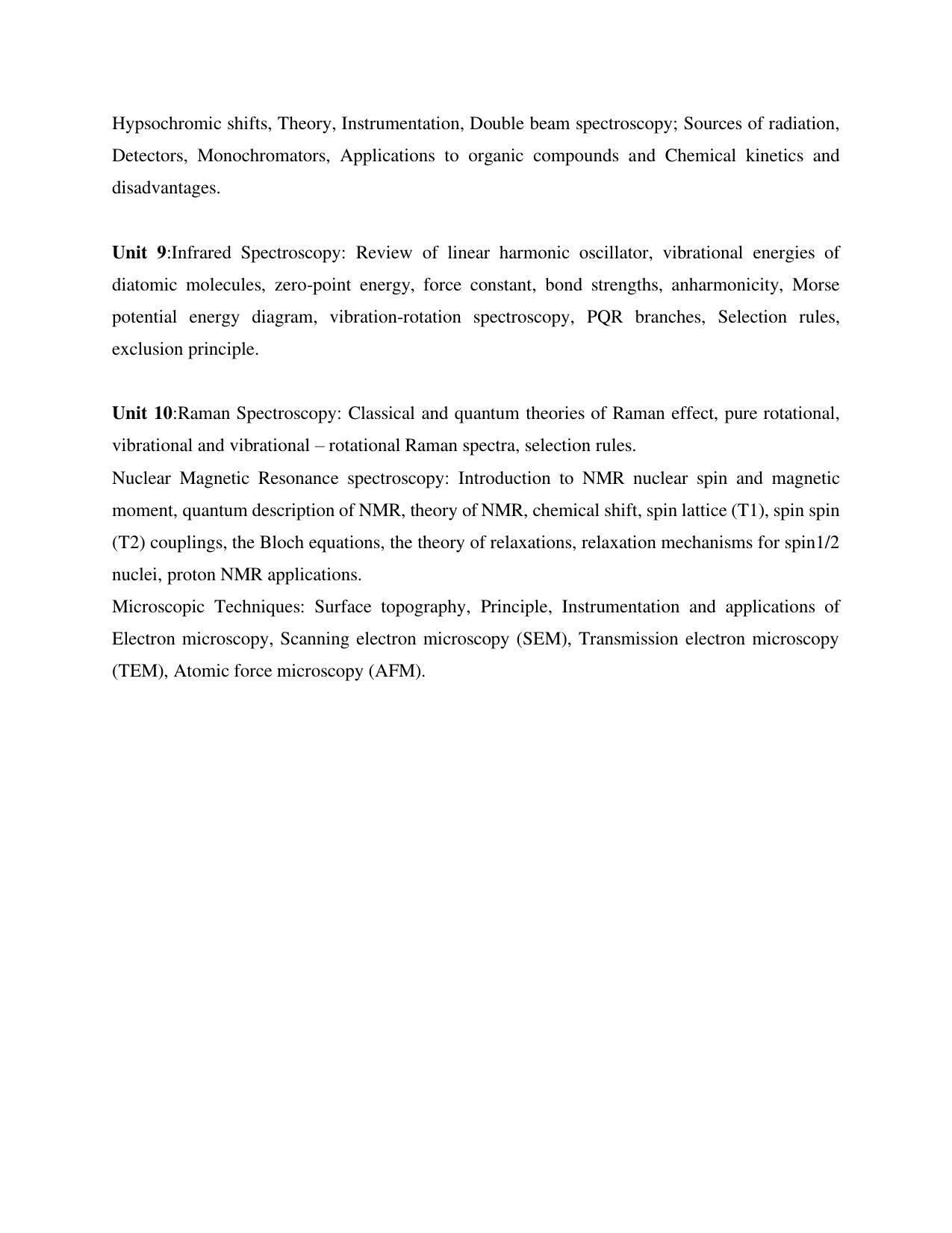 AP RCET Material Science & NanoTechnology Syllabus - Page 3