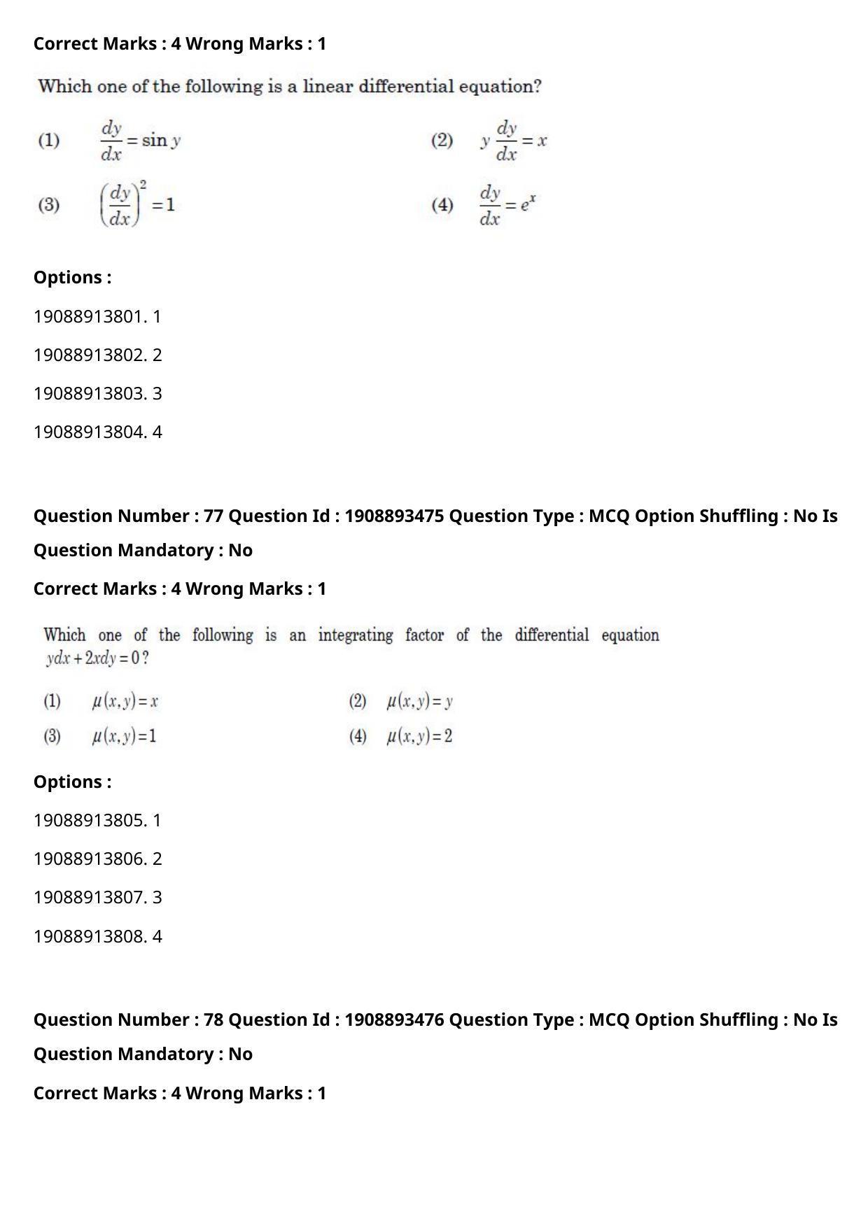 CUET PG 2021 PGQP27 Question Paper - Page 38