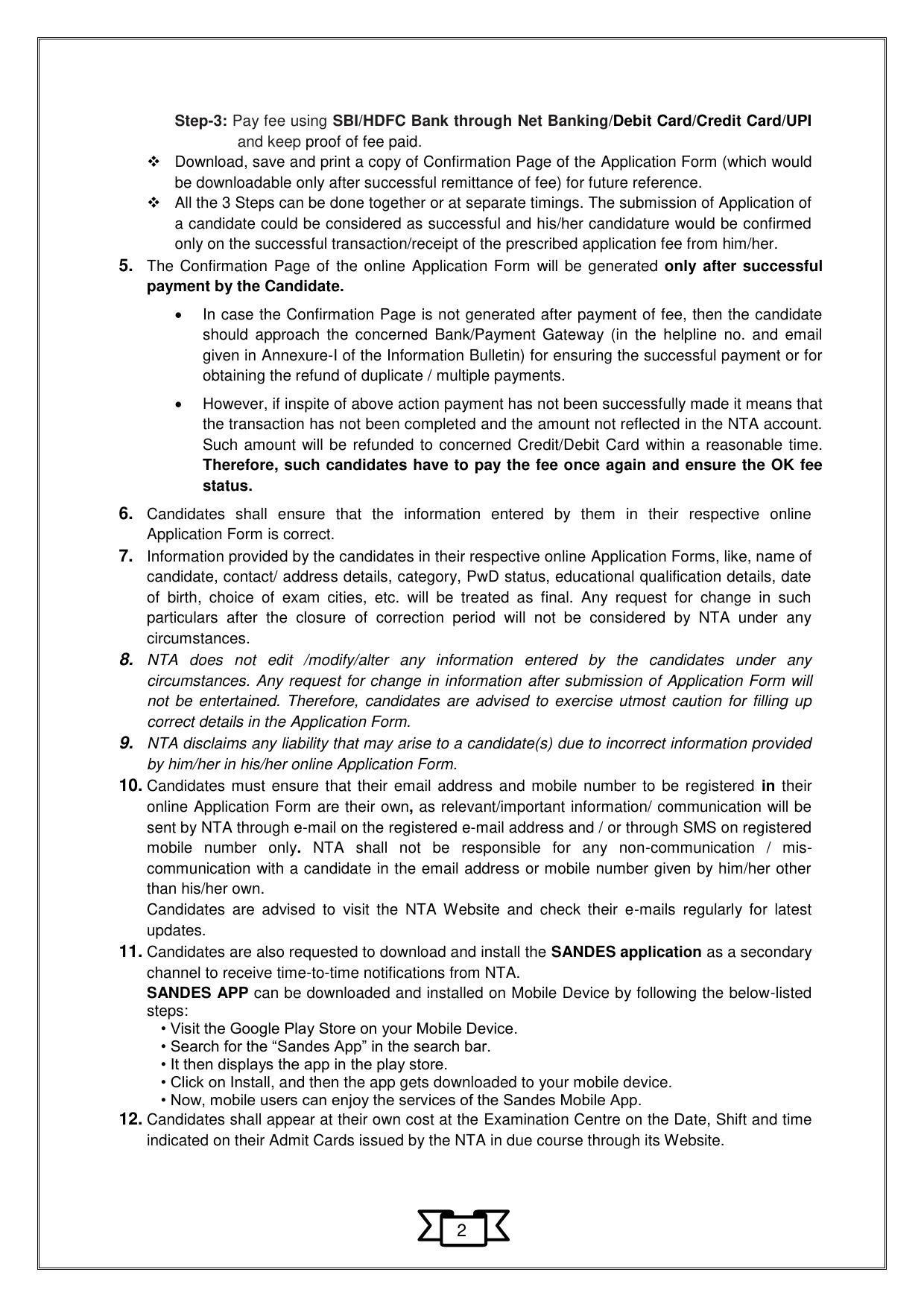 CMAT 2023 Information Bulletin - Page 5