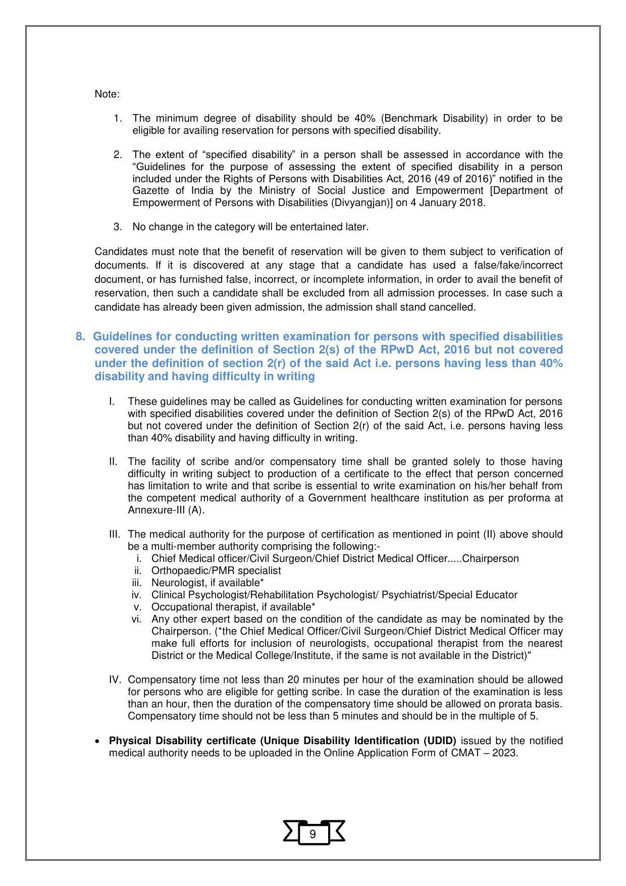 CMAT 2023 Information Bulletin - Page 12