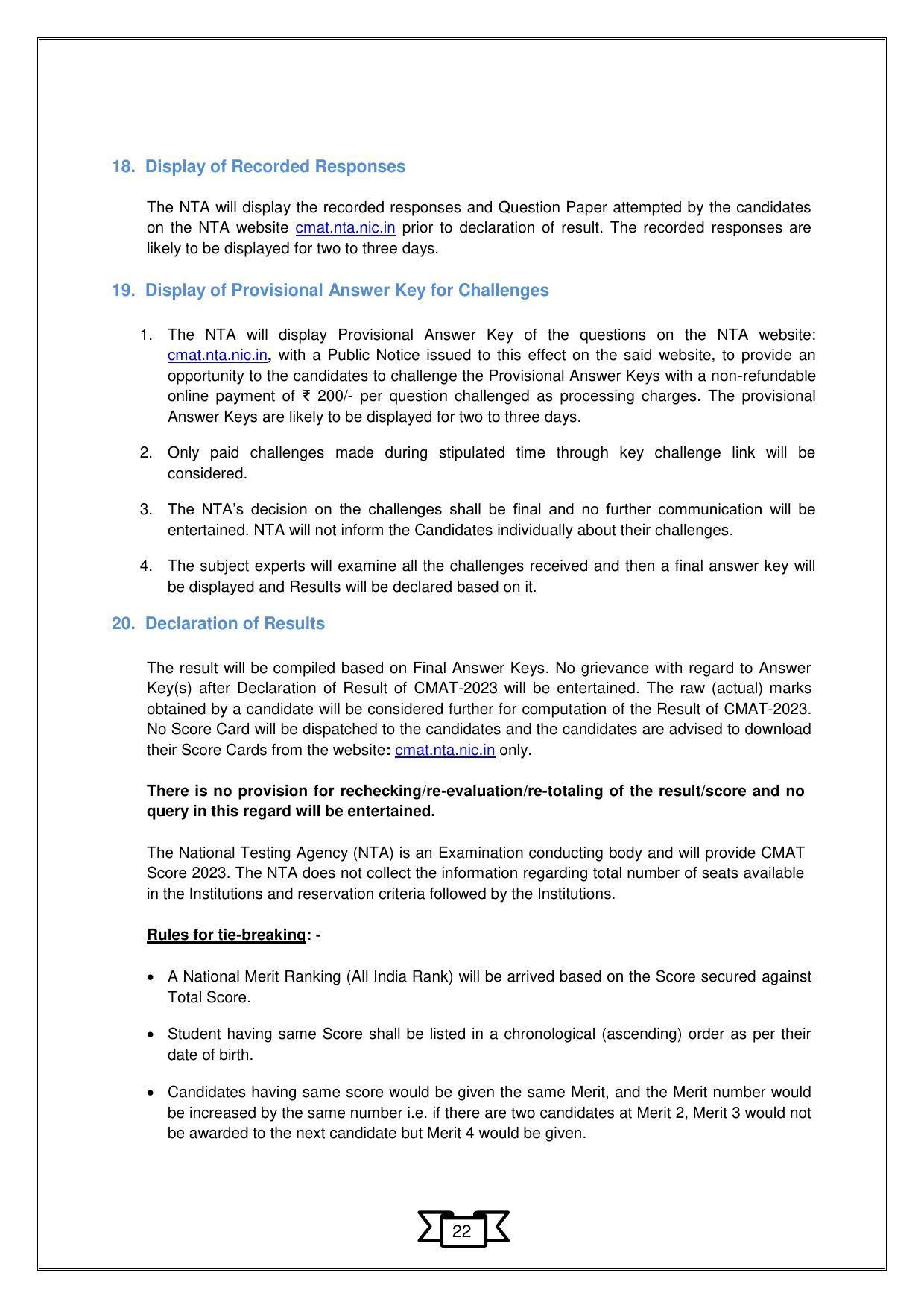 CMAT 2023 Information Bulletin - Page 25