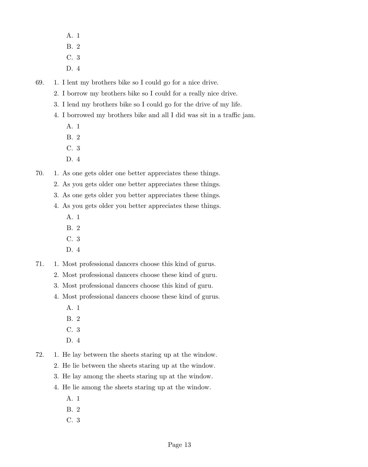 CUSAT CAT 2017 M.Voc. Mobile Phone Appln Question Paper - Page 13