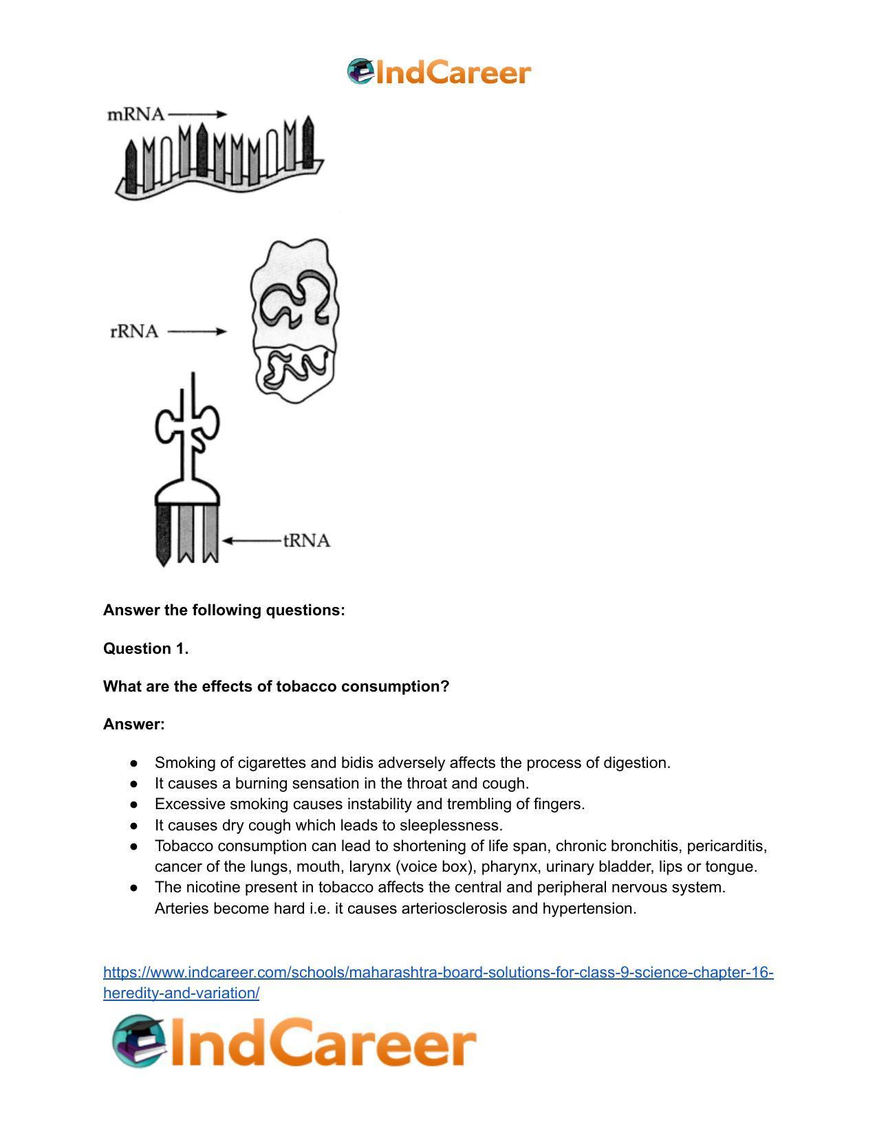 Maharashtra Board Solutions for Class 9- Science: Chapter 16- Heredity and Variation - Page 39