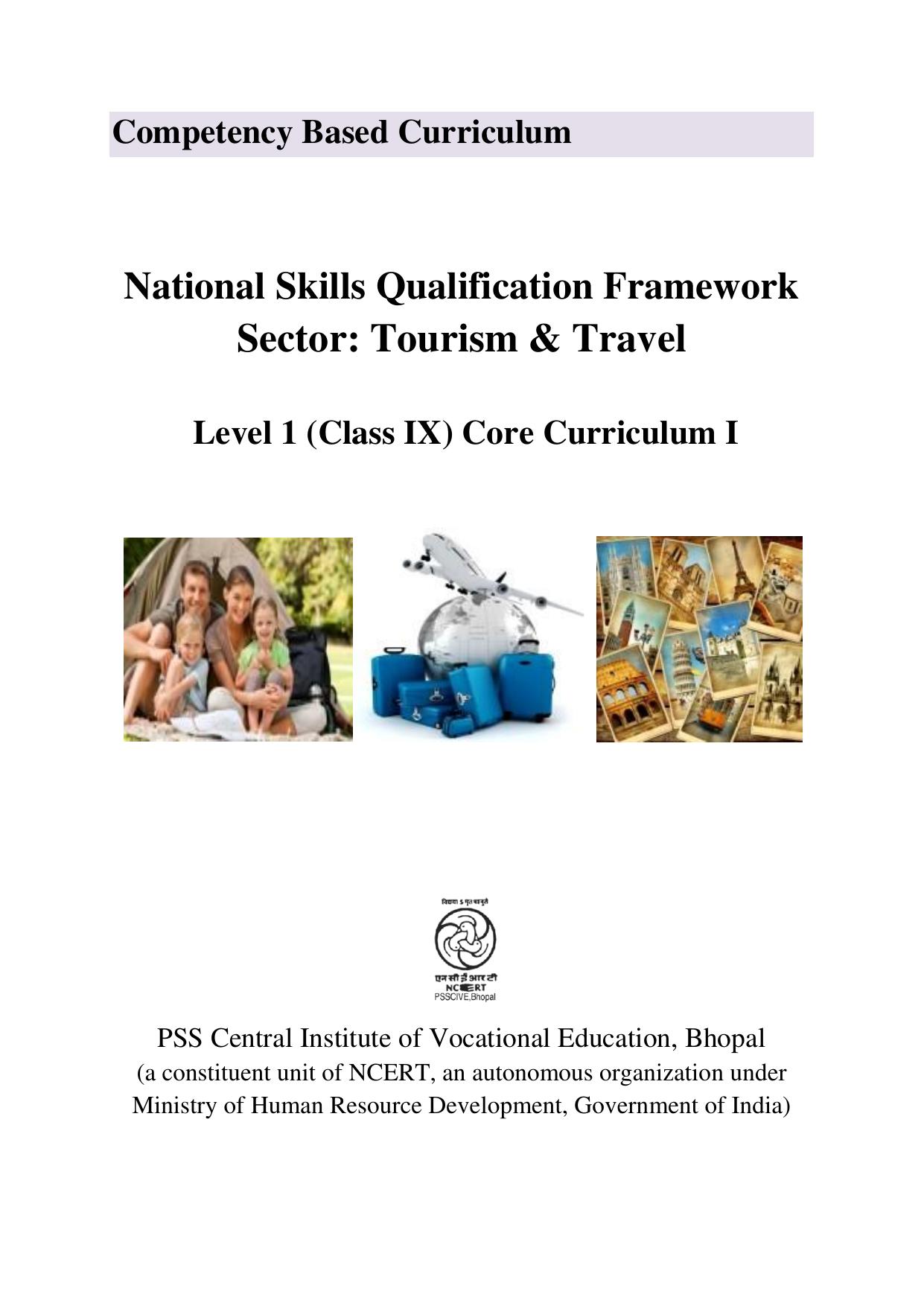 Maharashtra SSC Tourism & Travel Syllabus - Page 1